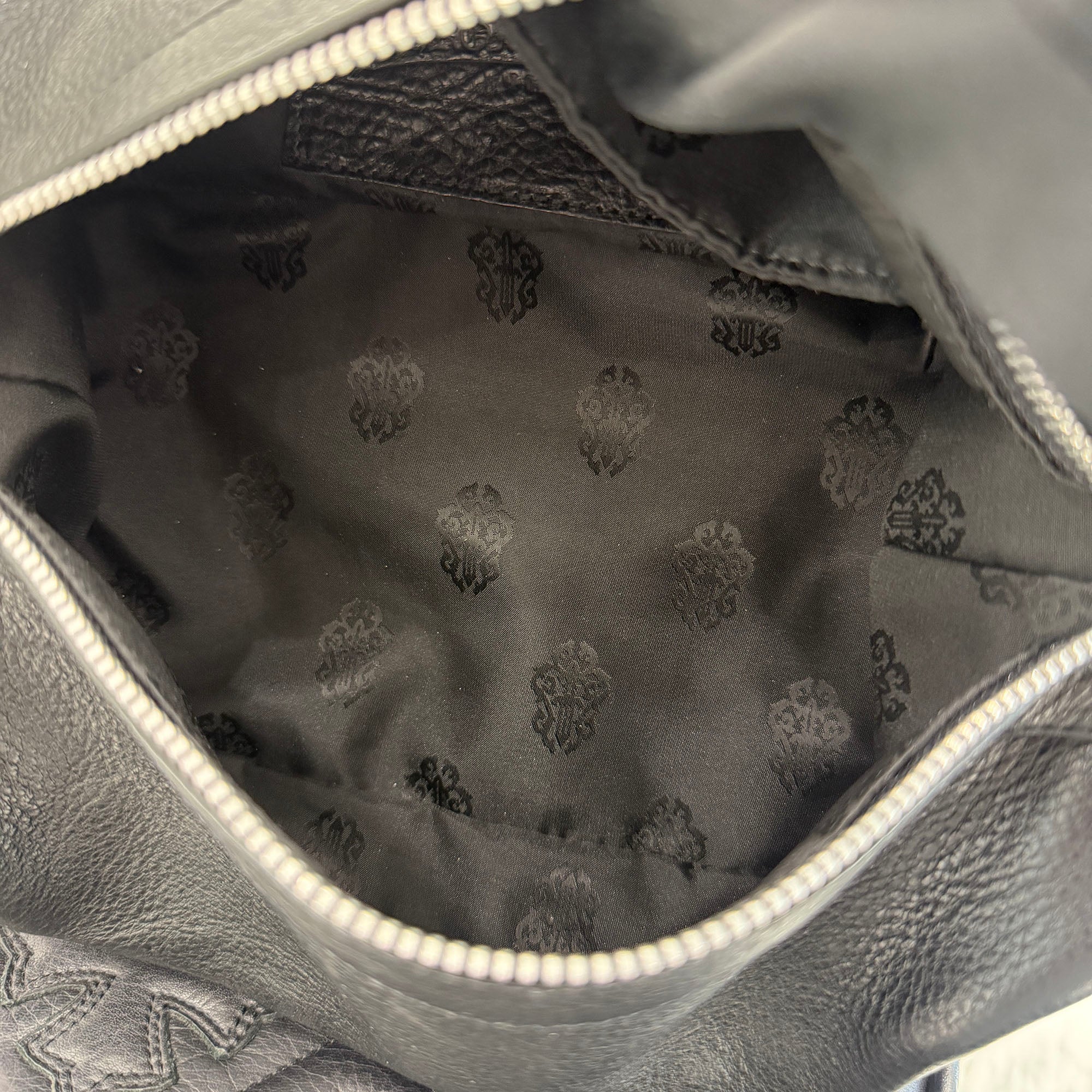 CHROME HEARTS Shaving Leather Bag クロムハーツ シェービング レザーバッグ