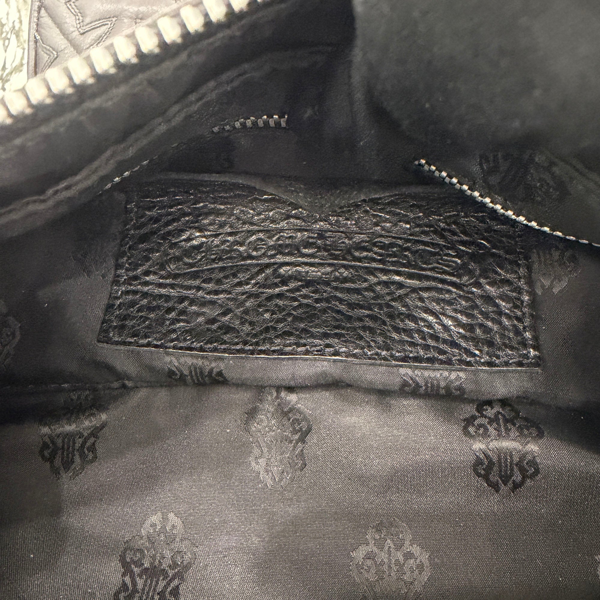 CHROME HEARTS Shaving Leather Bag クロムハーツ シェービング レザーバッグ