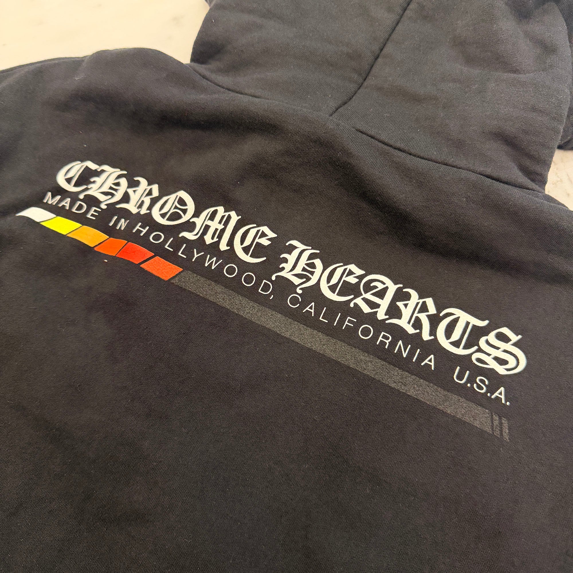 CHROME HEARTS Neon Bar Logo Pullover Hoodie Size XS クロムハーツ ネオンバーロゴ プルオーバーフーディー サイズXS