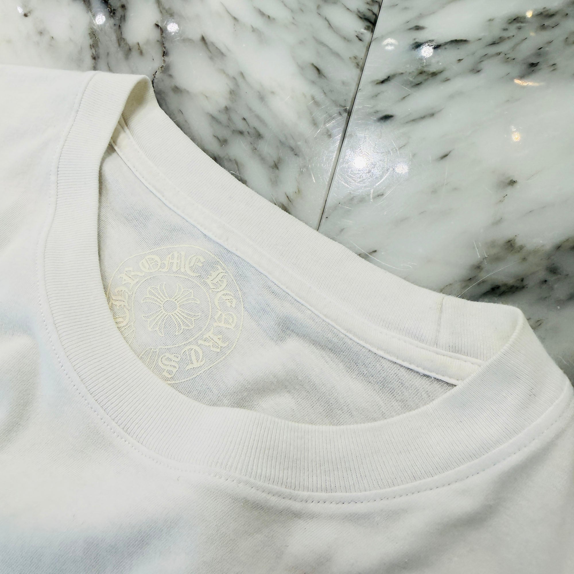 CHROME HEARTS Back Cemetery Green Cross Print Long Sleeve Tee Size S クロムハーツ バックセメタリー グリーンクロスプリント ロングスリーブTシャツ サイズS