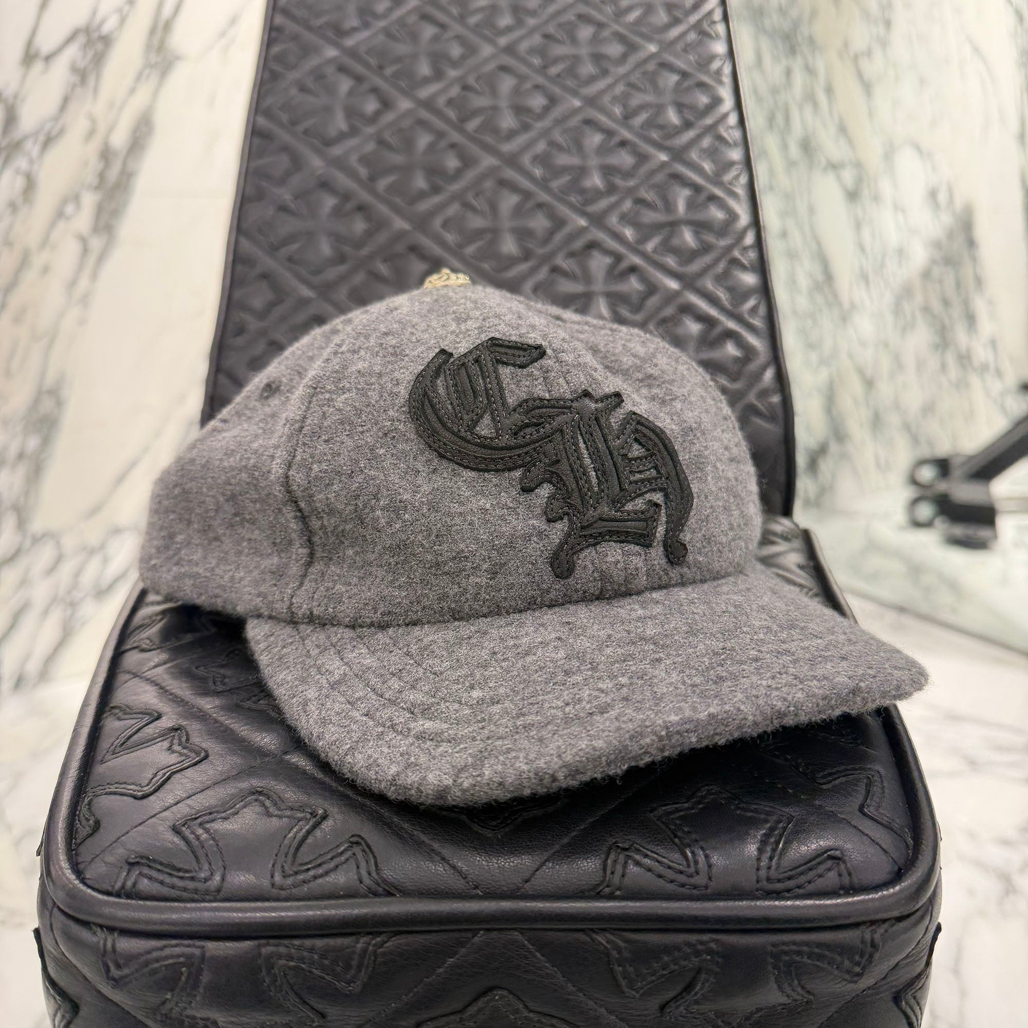 CHROME HEARTS CH Patch Wool Trucker Cap Size ONE SIZE (51-61) クロムハーツ CHパッチ ウール トラッカーキャップ サイズONE SIZE (51-61)