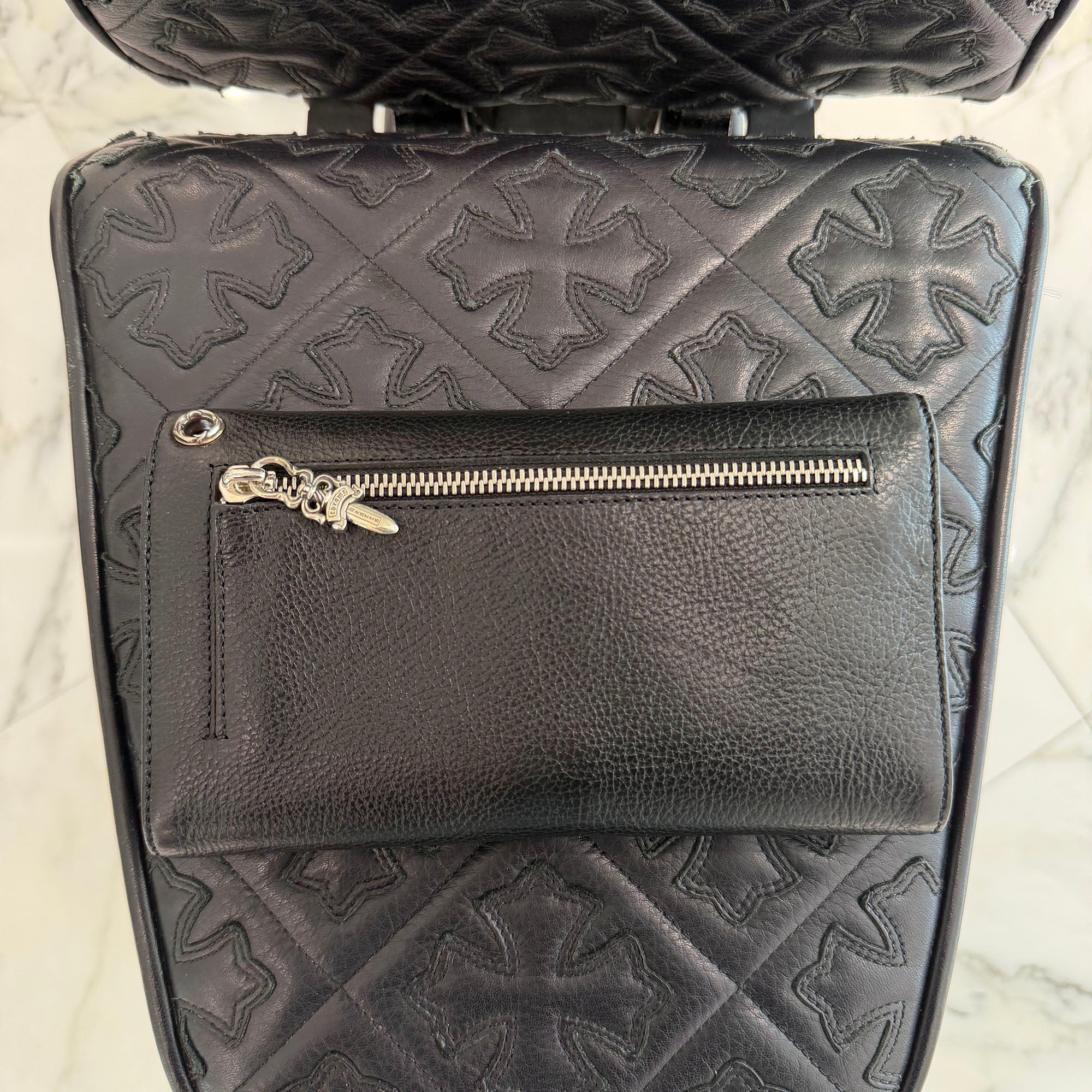 CHROME HEARTS Wave Cross Ball Wallet クロムハーツ ウェーブクロスボール ウォレット