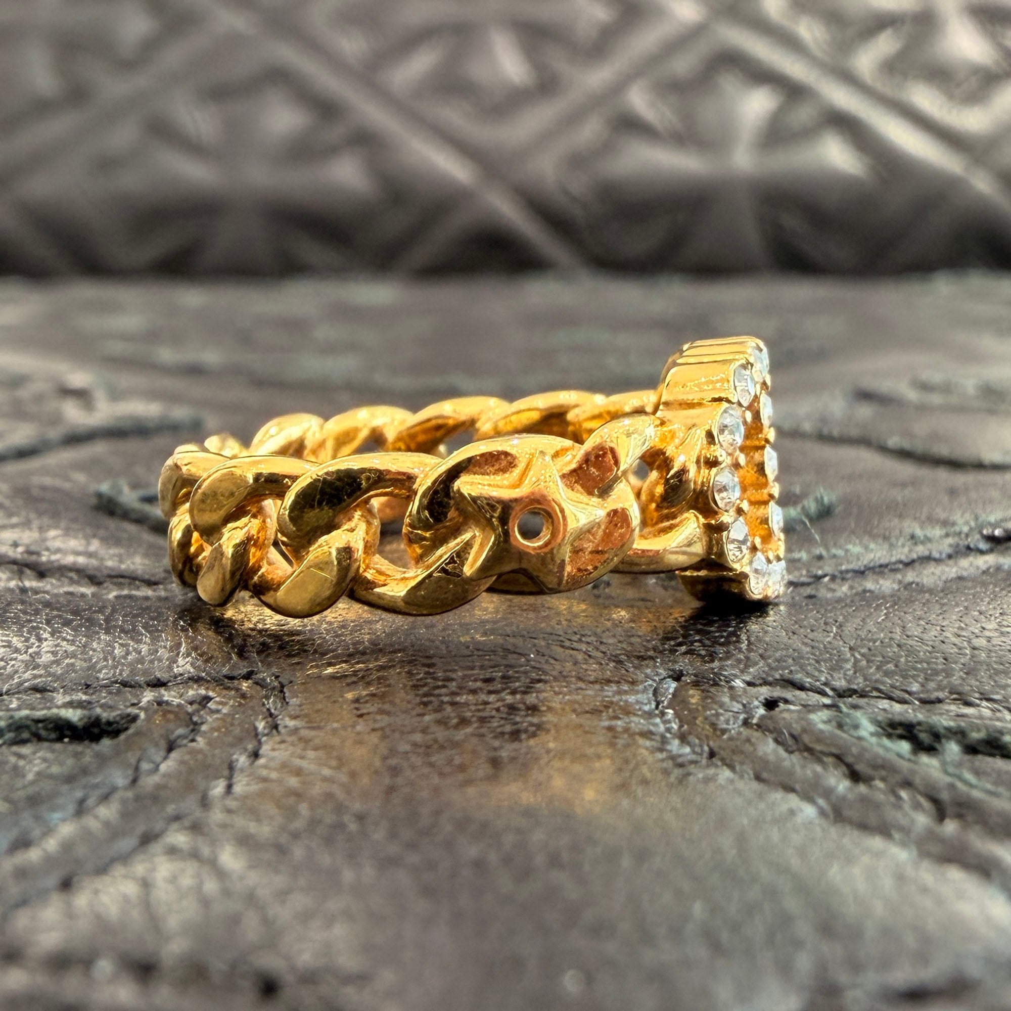 DIOR Clair D Lune Ring R0988CDLCY Size L ディオール クレール ディー リュヌ サイズL