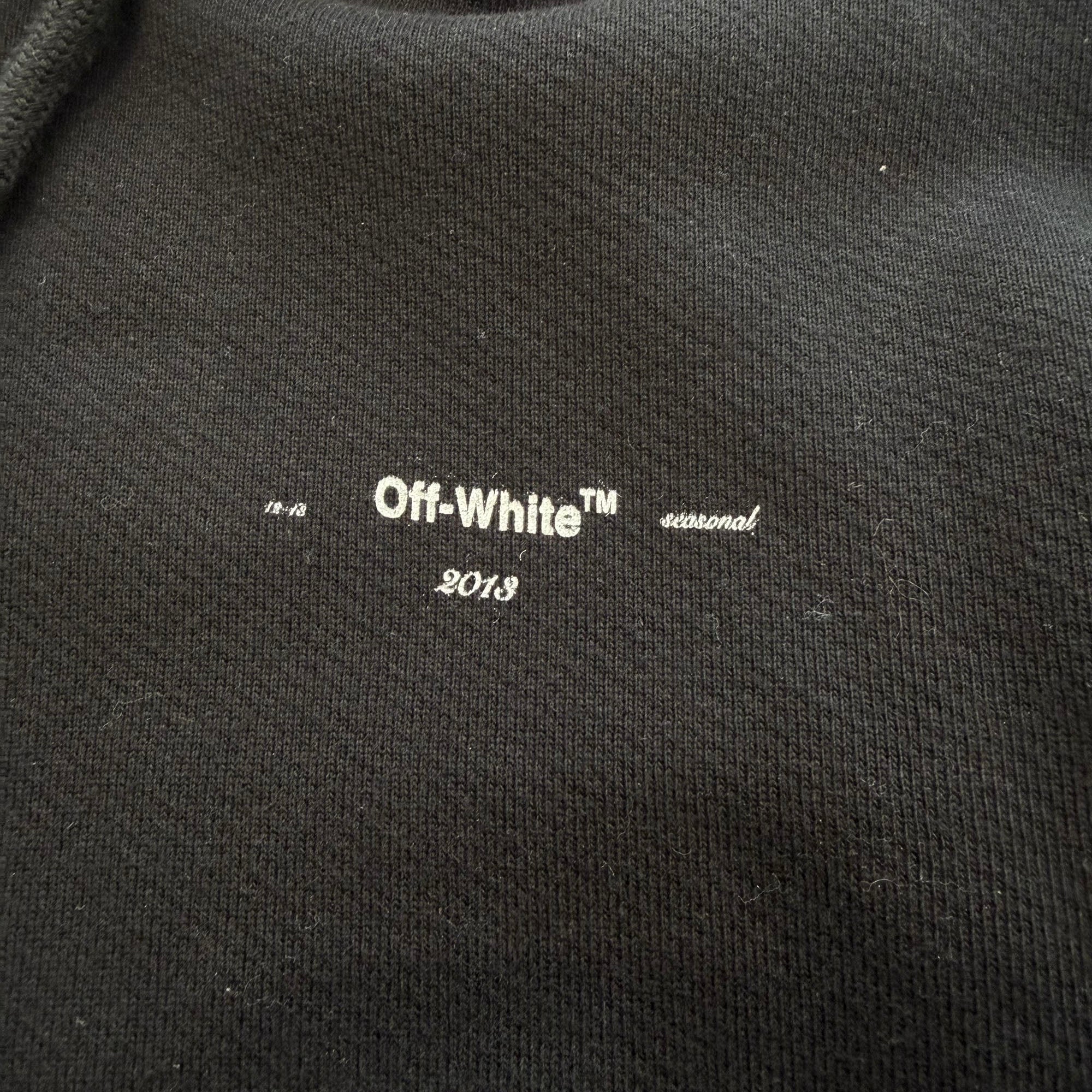 OFF-WHITE 2020SS Back Arrow Embroidery Patch Pullover Hoodie OMBB034R20D25032 Size M オフホワイト バック アロー 刺繍 パッチ プルオーバーフーディー サイズM