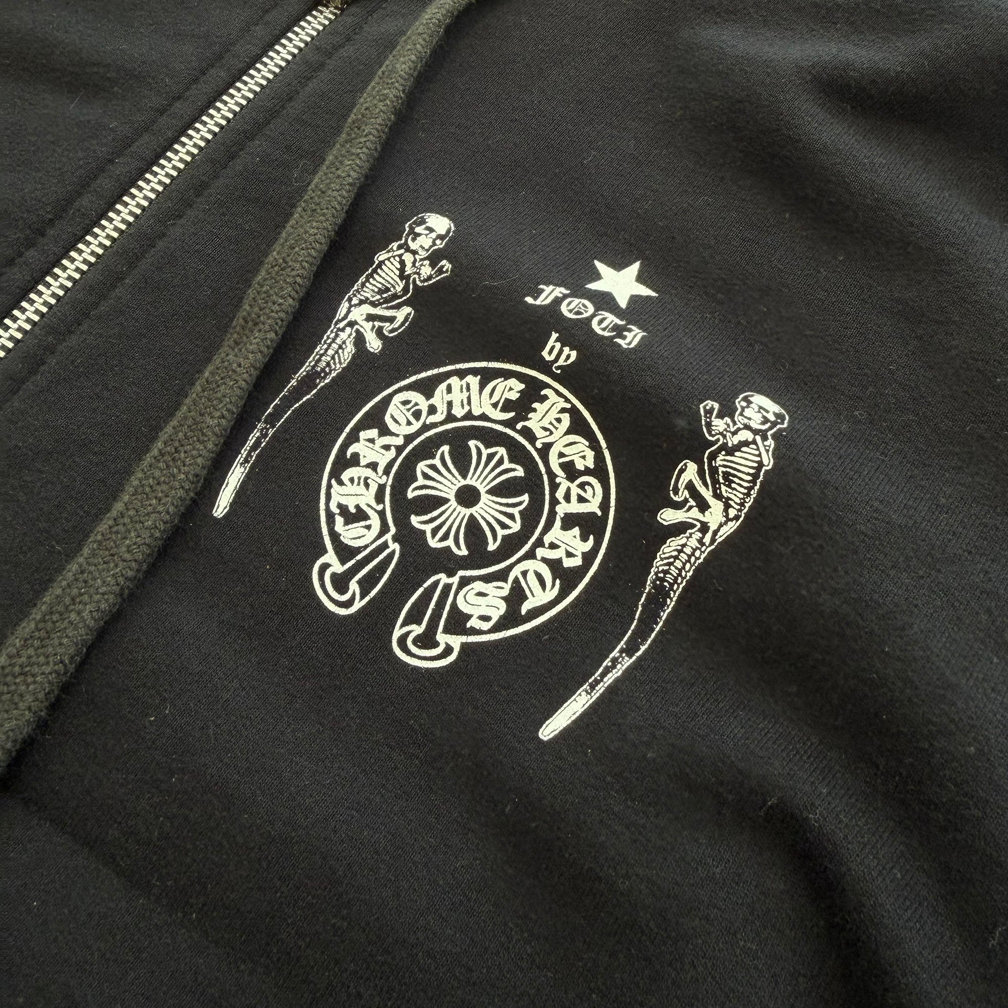 クロム ハーツ フォーティー ハリス ティーター スペース スーツ フーディー CHROME HEARTS Foti Harris Teeter Space Suit Zip Up Hoodie Size XL