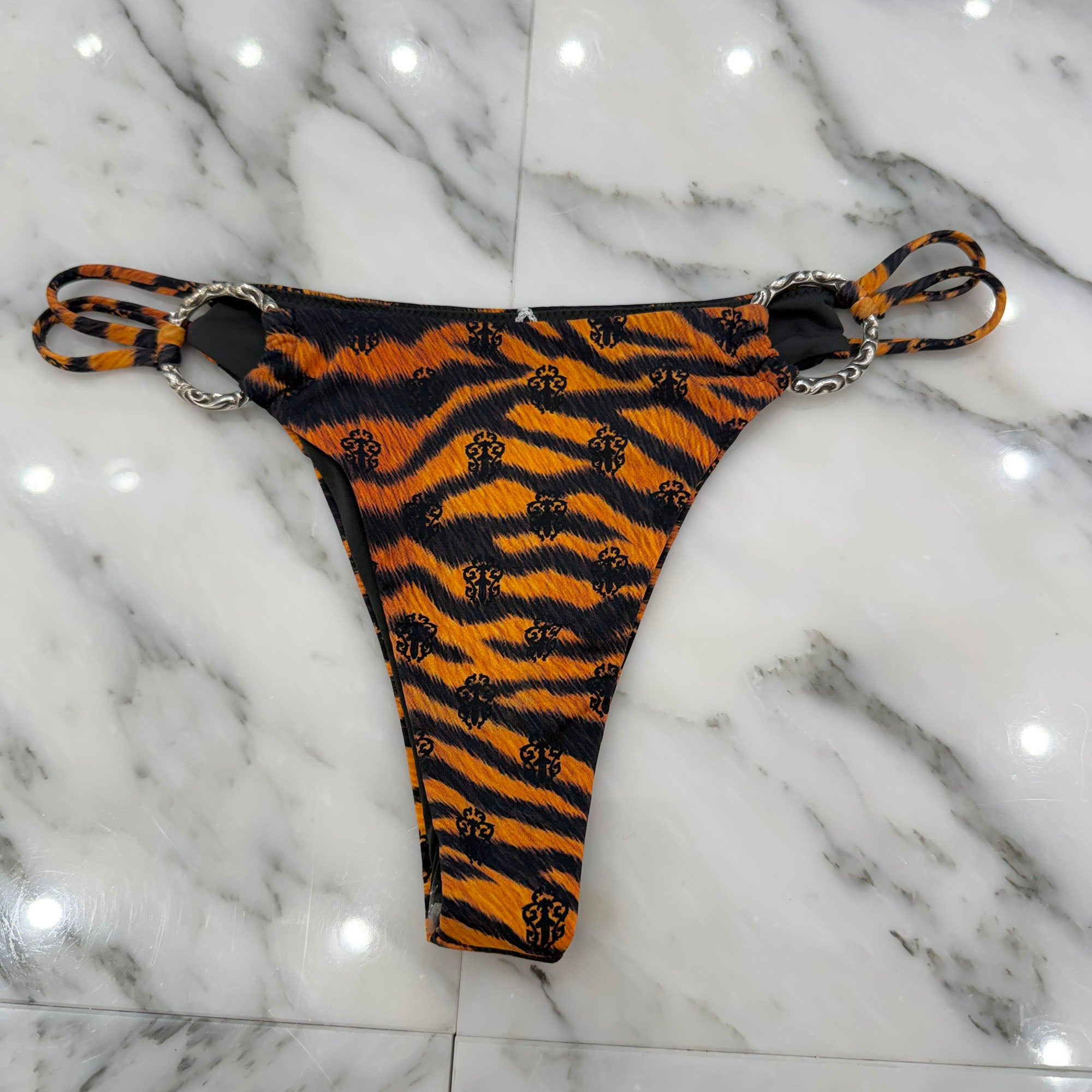 CHROME HEARTS × DIPPED IN BLUE Tiger Vine Dagger Bikini Swimwear