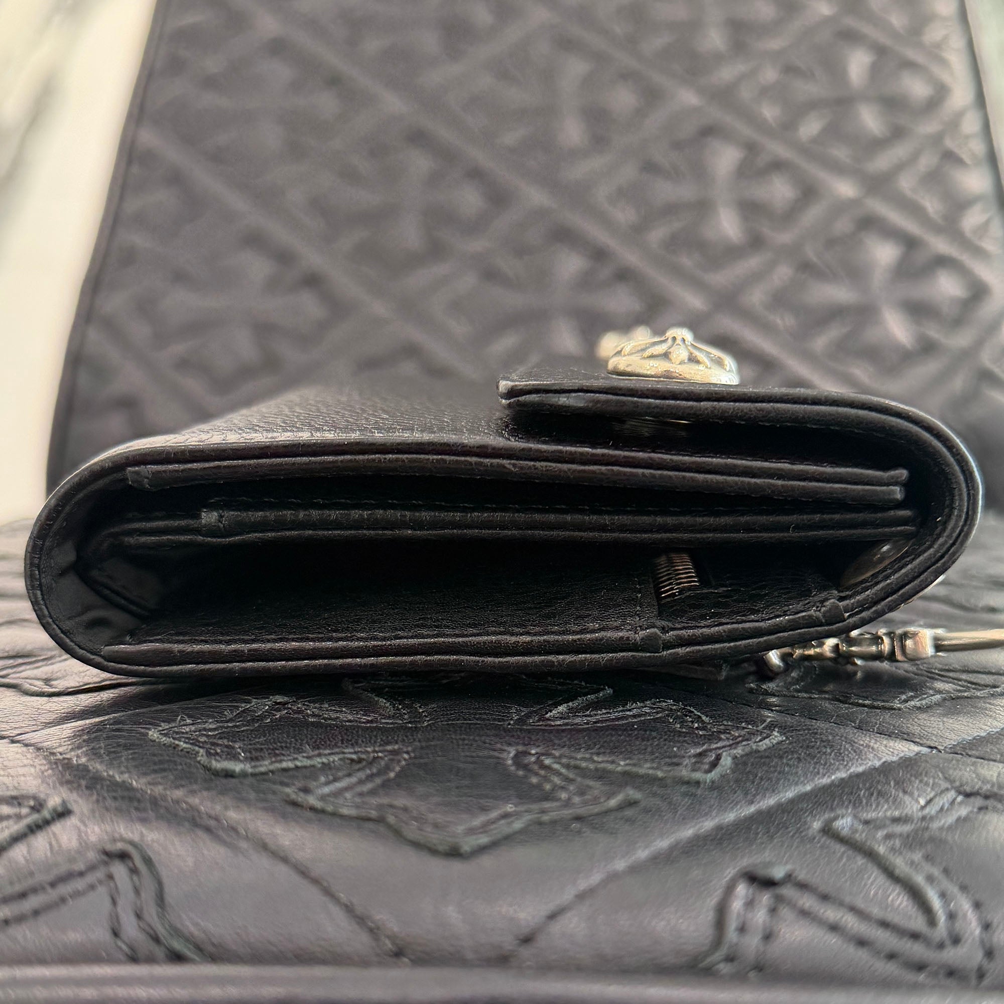 CHROME HEARTS Wave Cross Ball Wallet クロムハーツ ウェーブクロスボール ウォレット