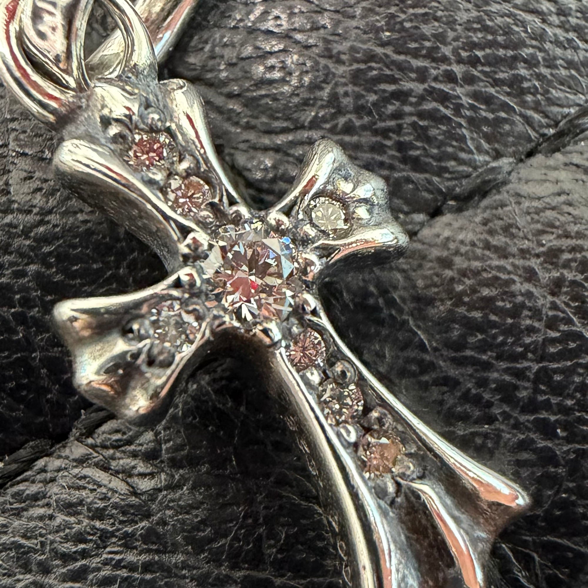 CHROME HEARTS Baby Fat Cross Pave Diamond Pendant Top クロムハーツ ベビーファット クロス パヴェダイヤモンド ペンダントトップ