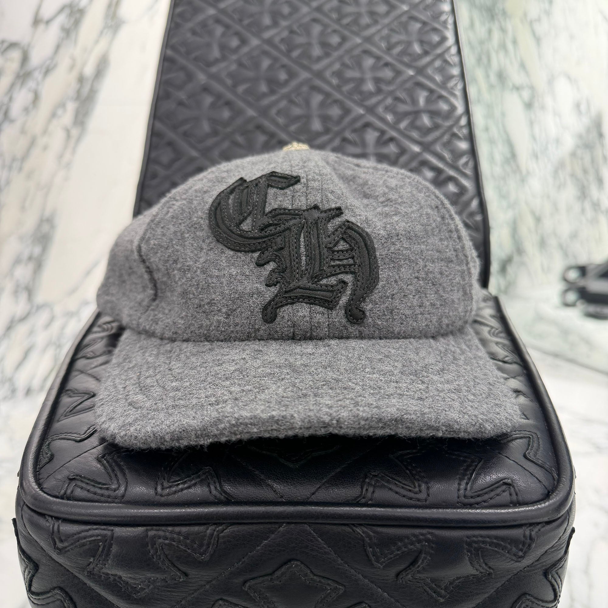 CHROME HEARTS CH Patch Wool Trucker Cap Size ONE SIZE (51-61) クロムハーツ CHパッチ ウール トラッカーキャップ サイズONE SIZE (51-61)