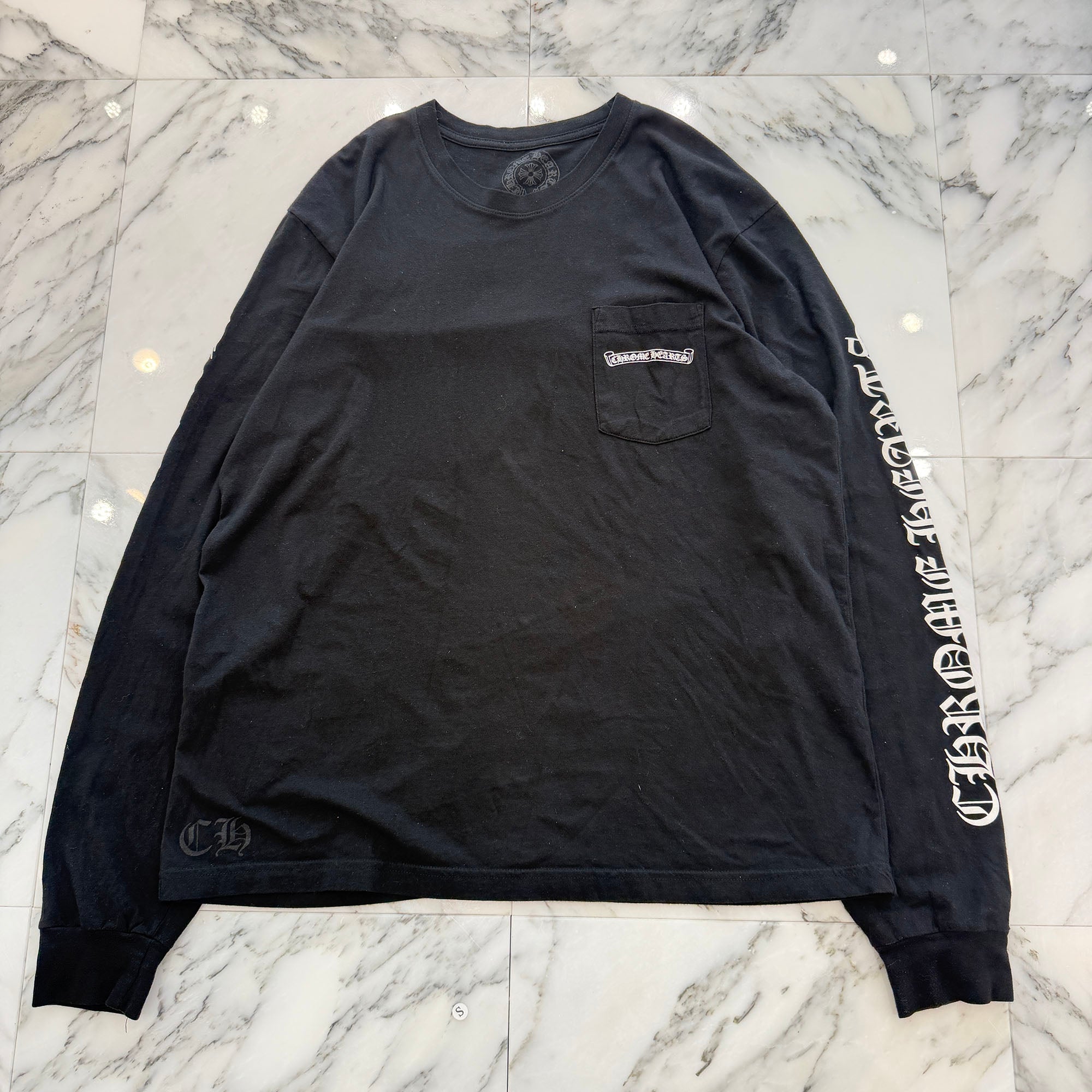 CHROME HEARTS Back Scroll Label Logo Long Sleeve Tee Size XL クロムハーツ バックスクロールラベルロゴ ロングスリーブTシャツ サイズXL