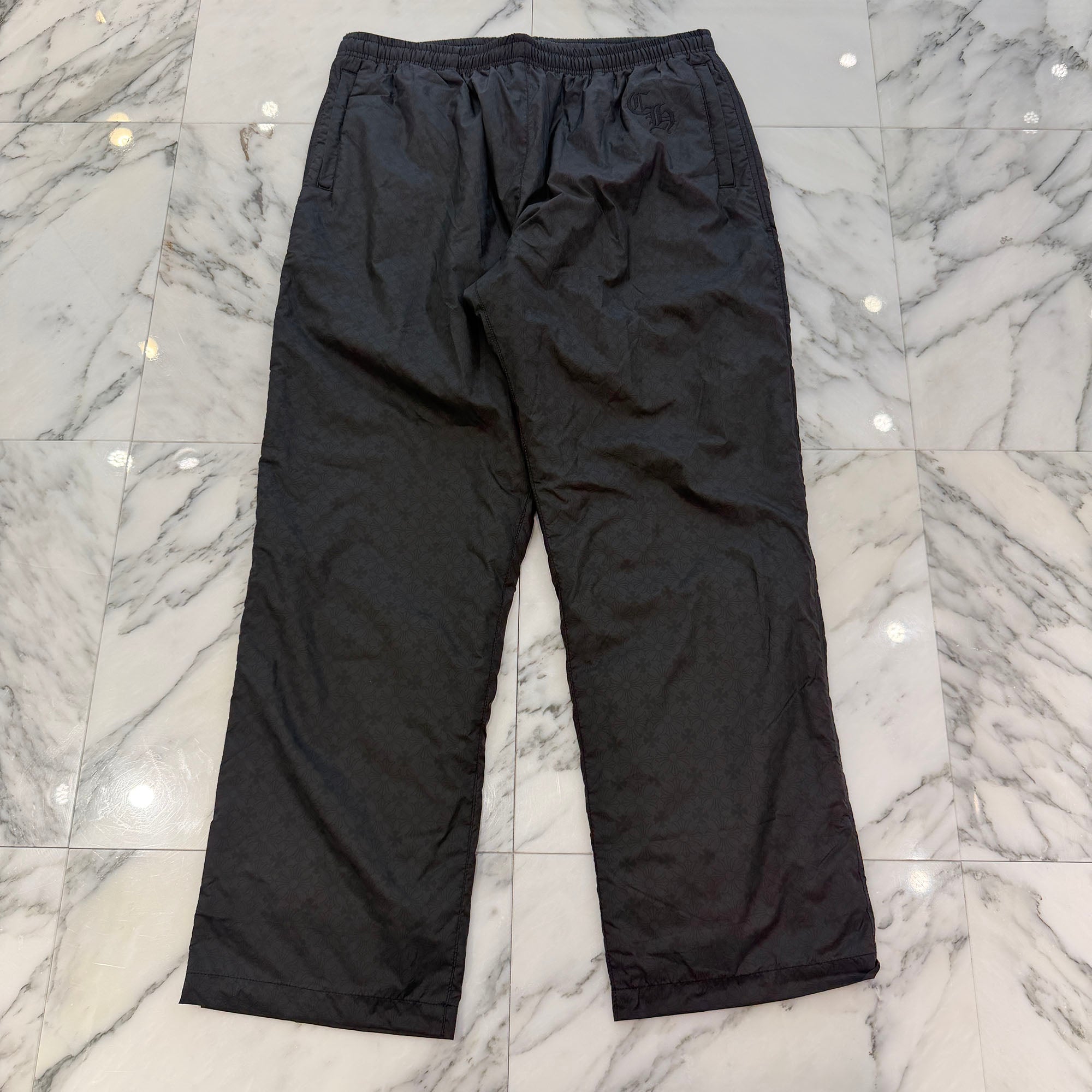 CHROME HEARTS Y NOT CH Logo Embroidery CH Plus Track Nylon Pants Size M クロムハーツ ワイノット CHロゴ刺繍 CHプラス トラック ナイロンパンツ サイズM
