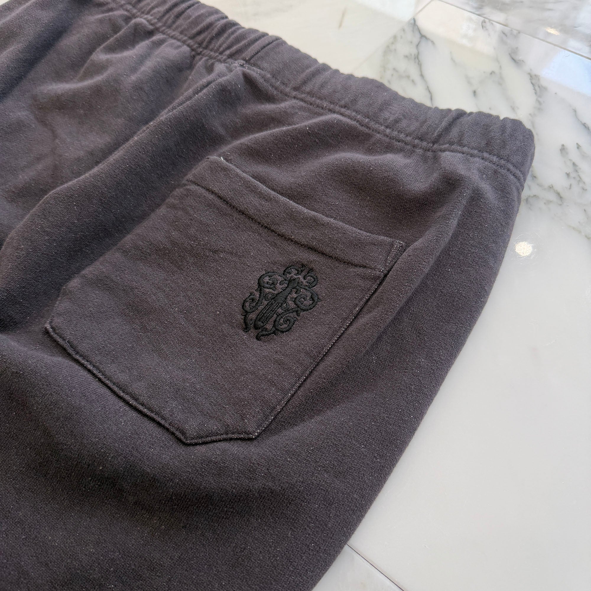 CHROME HEARTS Y NOT Vertical Logo Embroidery Sweat Long Pants Size M クロムハーツ ワイノット ヴァーティカルロゴ 刺繍 スウェットロングパンツ サイズM