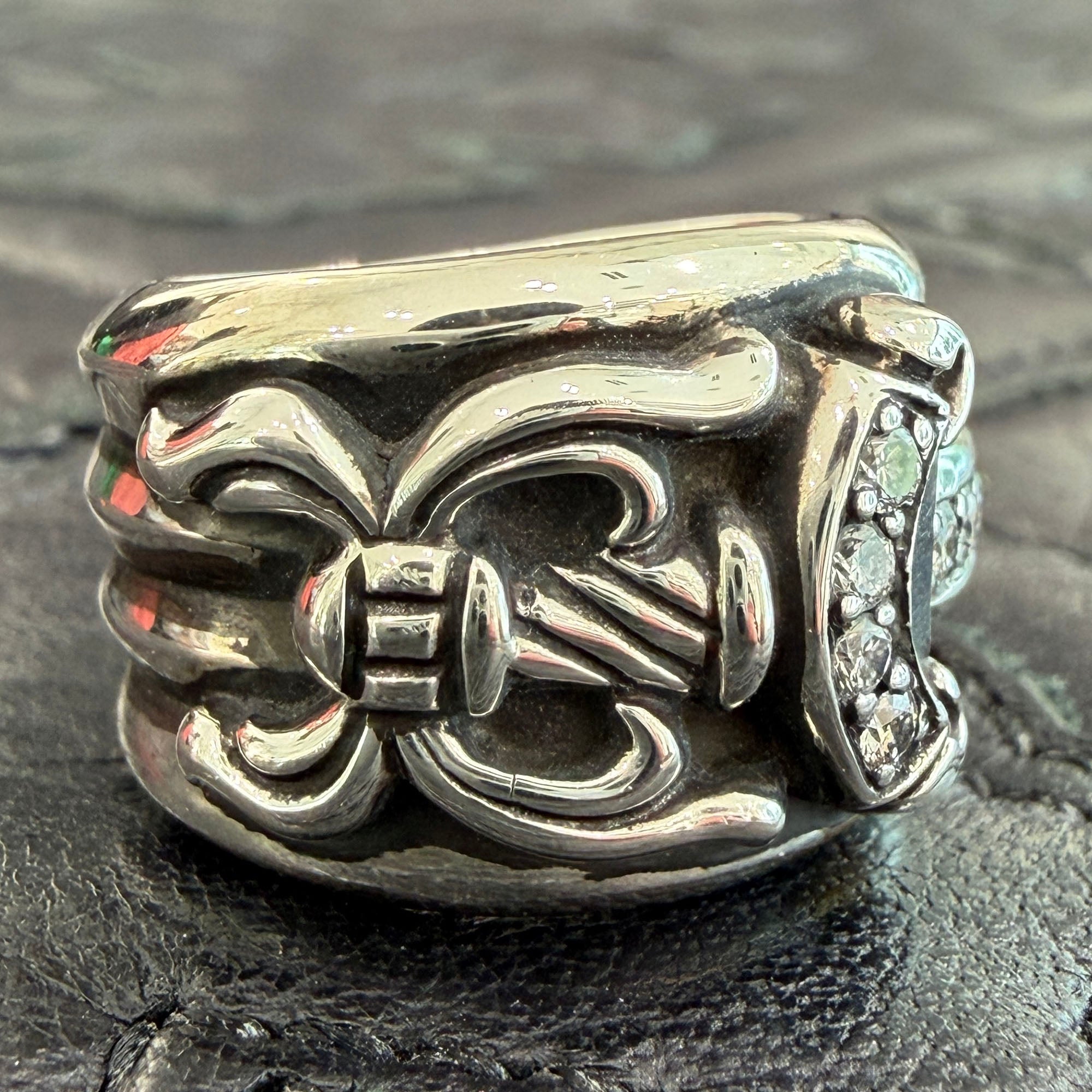 CHROME HEARTS Dagger Ring Pave Diamond Size 7号 クロムハーツ ダガーリング パヴェ ダイヤモンド サイズ7号