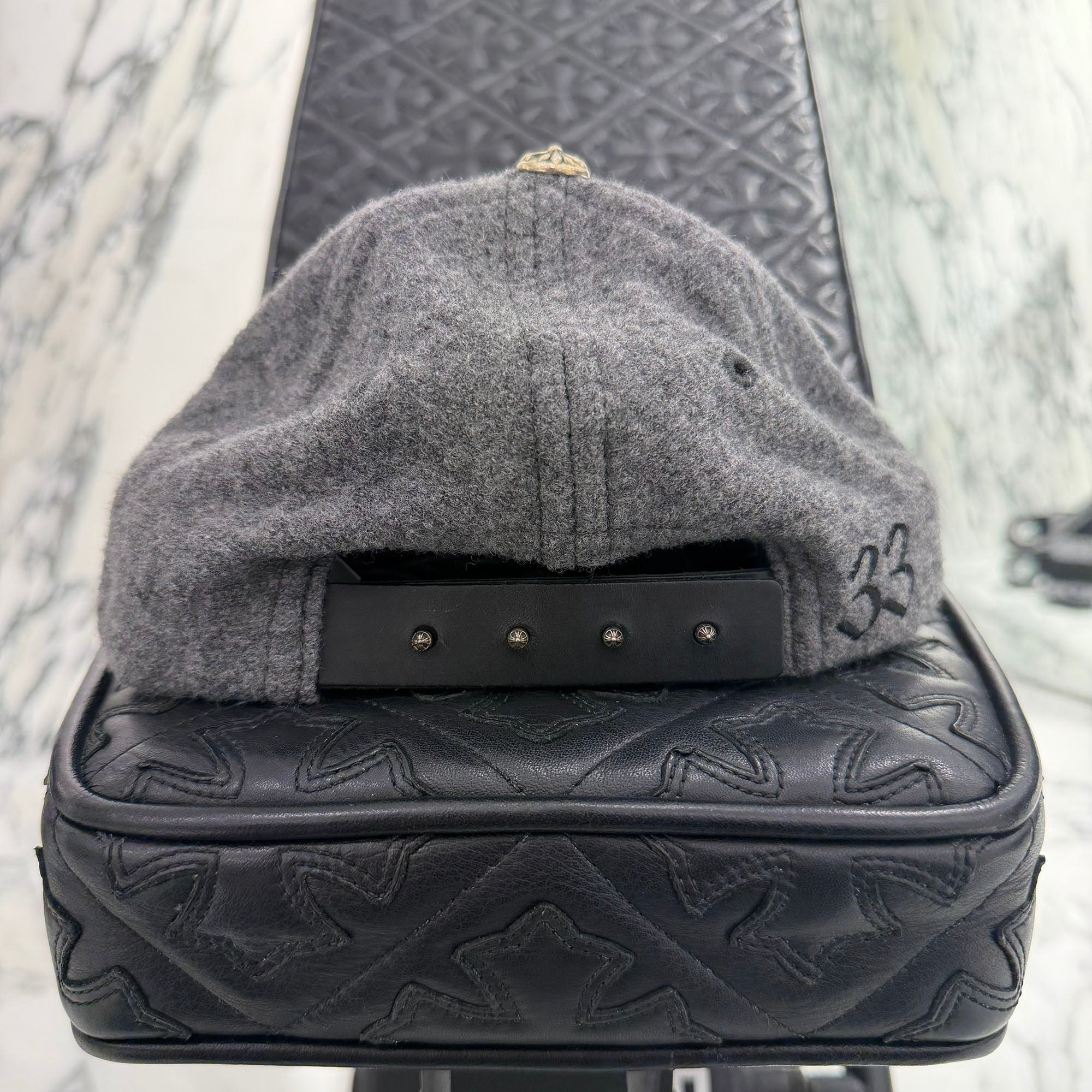 CHROME HEARTS CH Patch Wool Trucker Cap Size ONE SIZE (51-61) クロムハーツ CHパッチ ウール トラッカーキャップ サイズONE SIZE (51-61)