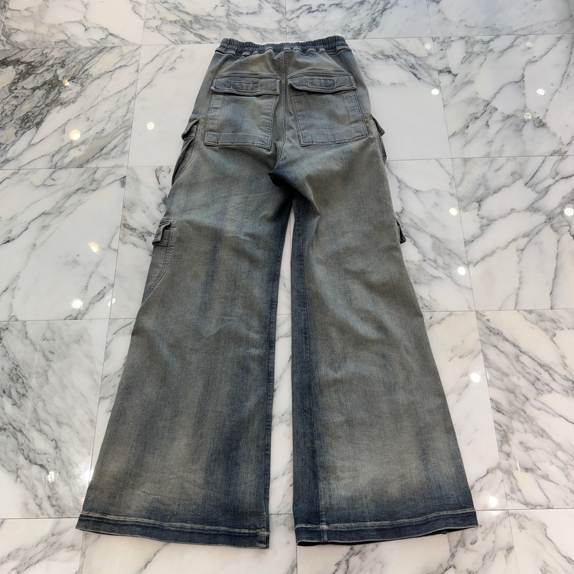 Rick Owens DRKSHDW 2024AW Double Cargo Jumbo Belas Pants DU2D2398-SKY Size XS リックオウエンス ダークシャドウ ダブルカーゴ ジャンボベラス パンツ サイズXS