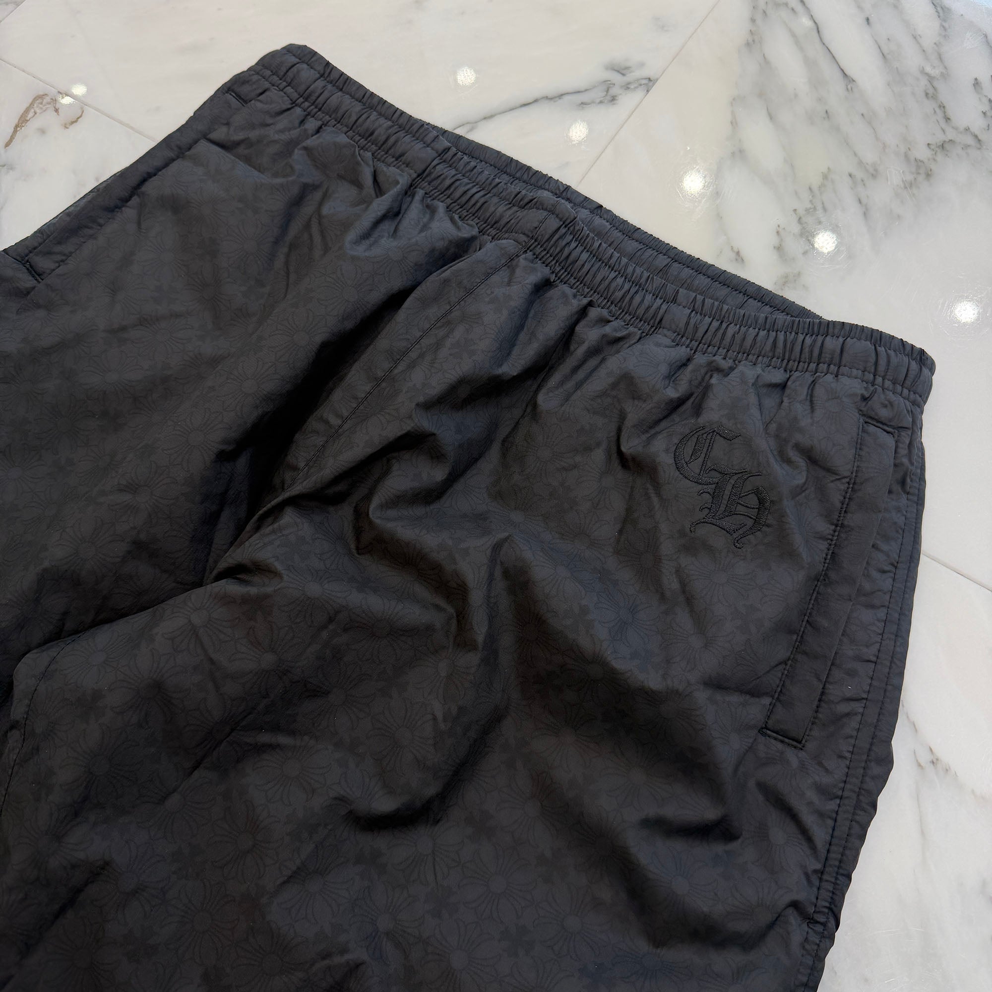 CHROME HEARTS Y NOT CH Logo Embroidery CH Plus Track Nylon Pants Size M クロムハーツ ワイノット CHロゴ刺繍 CHプラス トラック ナイロンパンツ サイズM