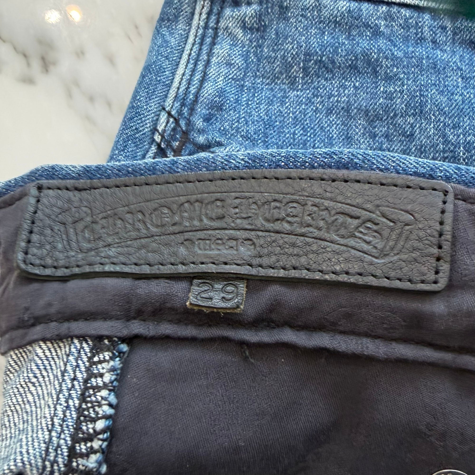 CHROME HEARTS Carpenter Cross Ball Button Denim Shorts Size 29 クロムハーツ カーペンター クロスボールボタン デニムショーツ サイズ29