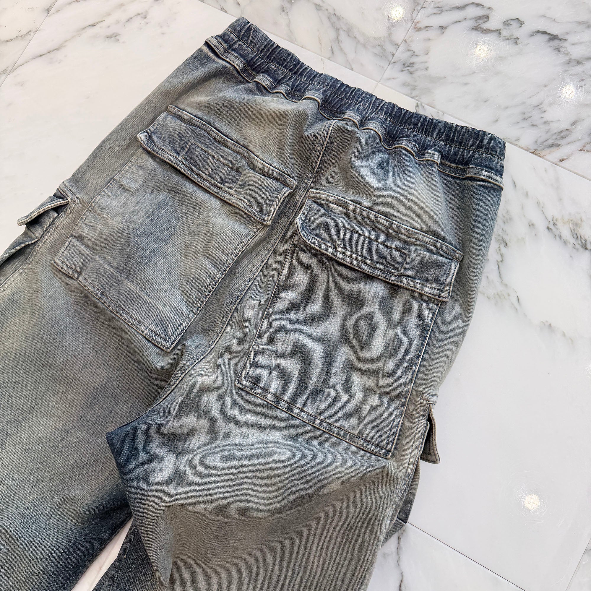 Rick Owens DRKSHDW 2024AW Double Cargo Jumbo Belas Pants DU2D2398-SKY Size XS リックオウエンス ダークシャドウ ダブルカーゴ ジャンボベラス パンツ サイズXS