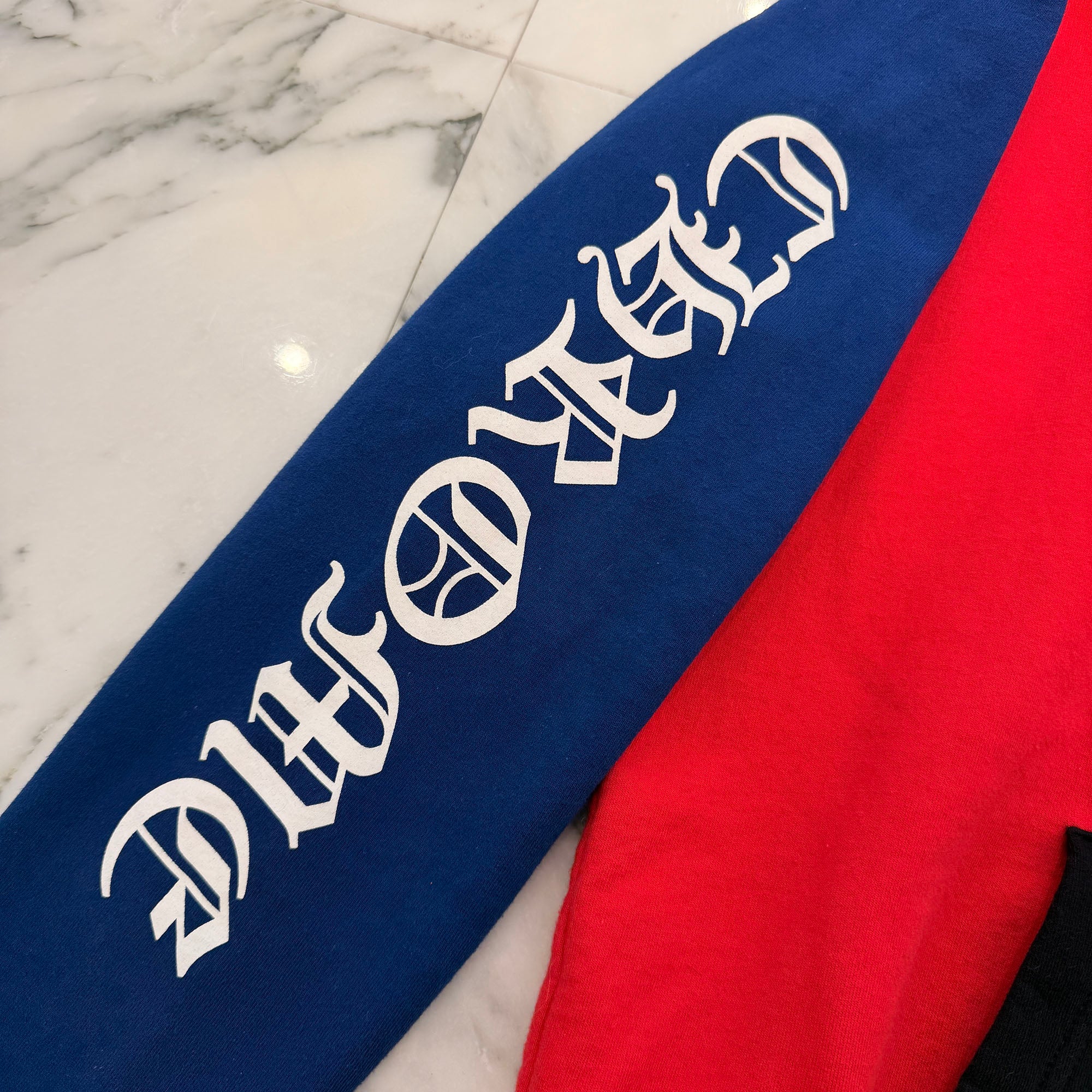 CHROME HEARTS × MATTY BOY Chomper Horseshoe Trico Pullover Hoodie Size M クロムハーツ × マッティボーイ チョンパー ホースシュー トリコカラー プルオーバーフーディ サイズM