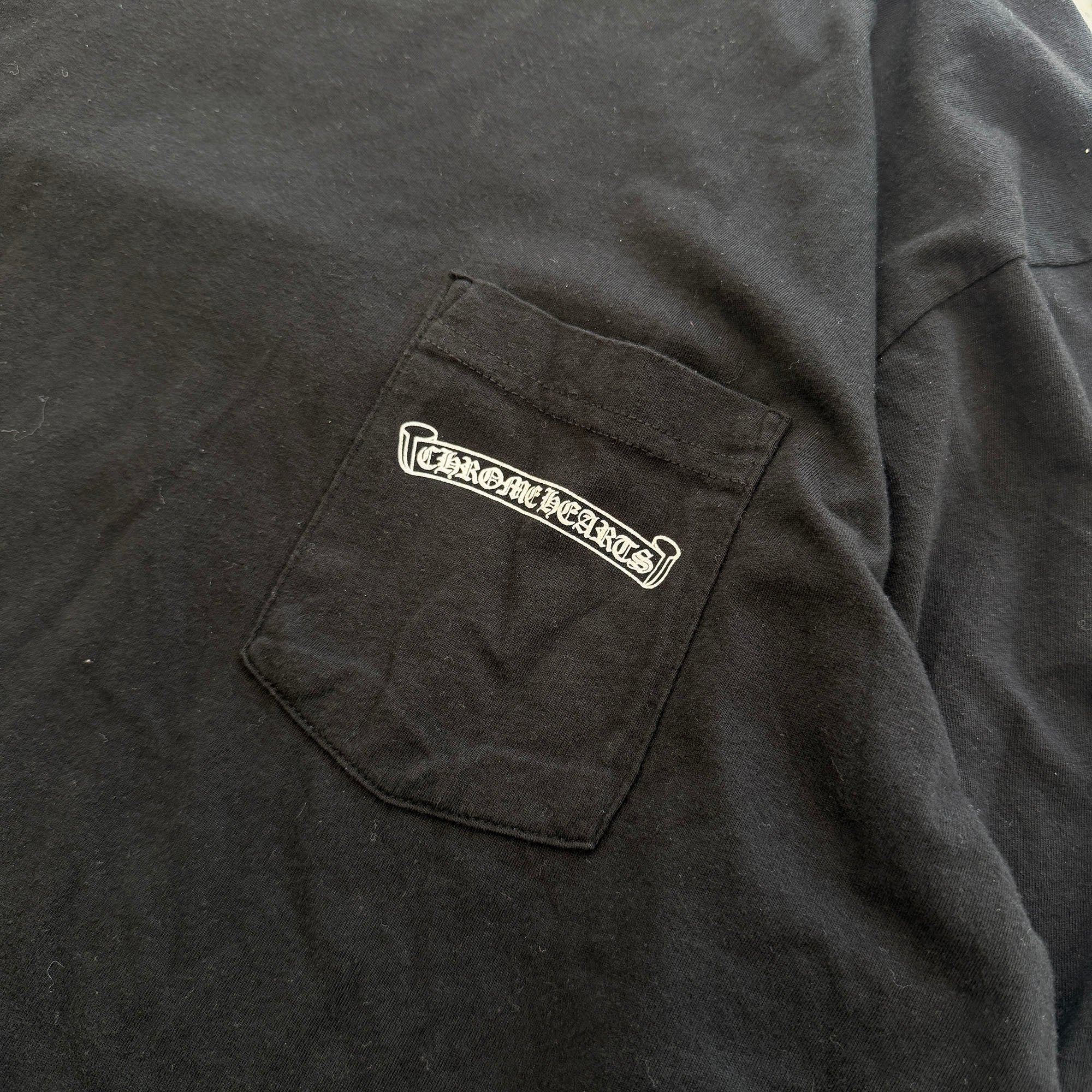 CHROME HEARTS Back Scroll Label Logo Long Sleeve Tee Size XL クロムハーツ バックスクロールラベルロゴ ロングスリーブTシャツ サイズXL