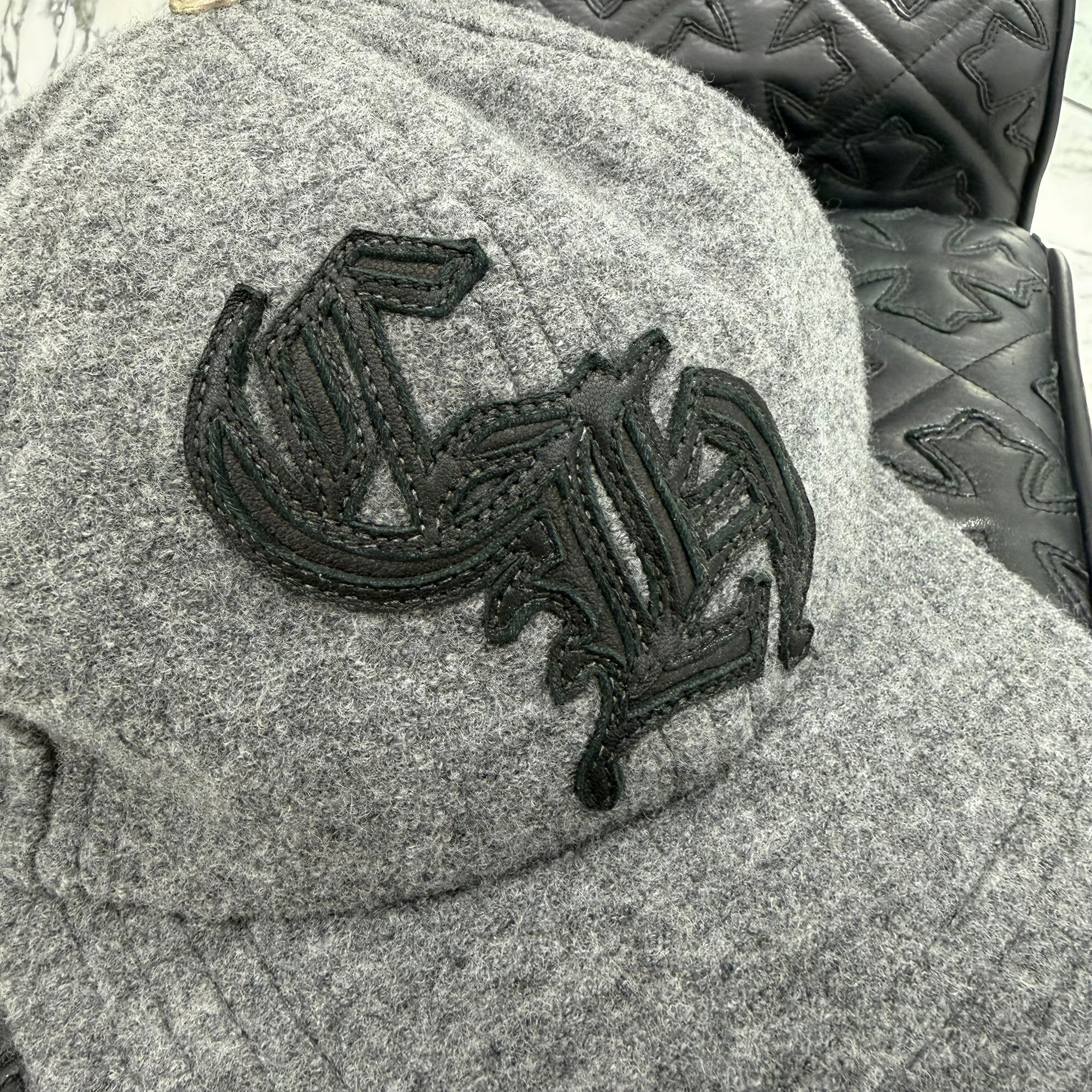 CHROME HEARTS CH Patch Wool Trucker Cap Size ONE SIZE (51-61) クロムハーツ CHパッチ ウール トラッカーキャップ サイズONE SIZE (51-61)