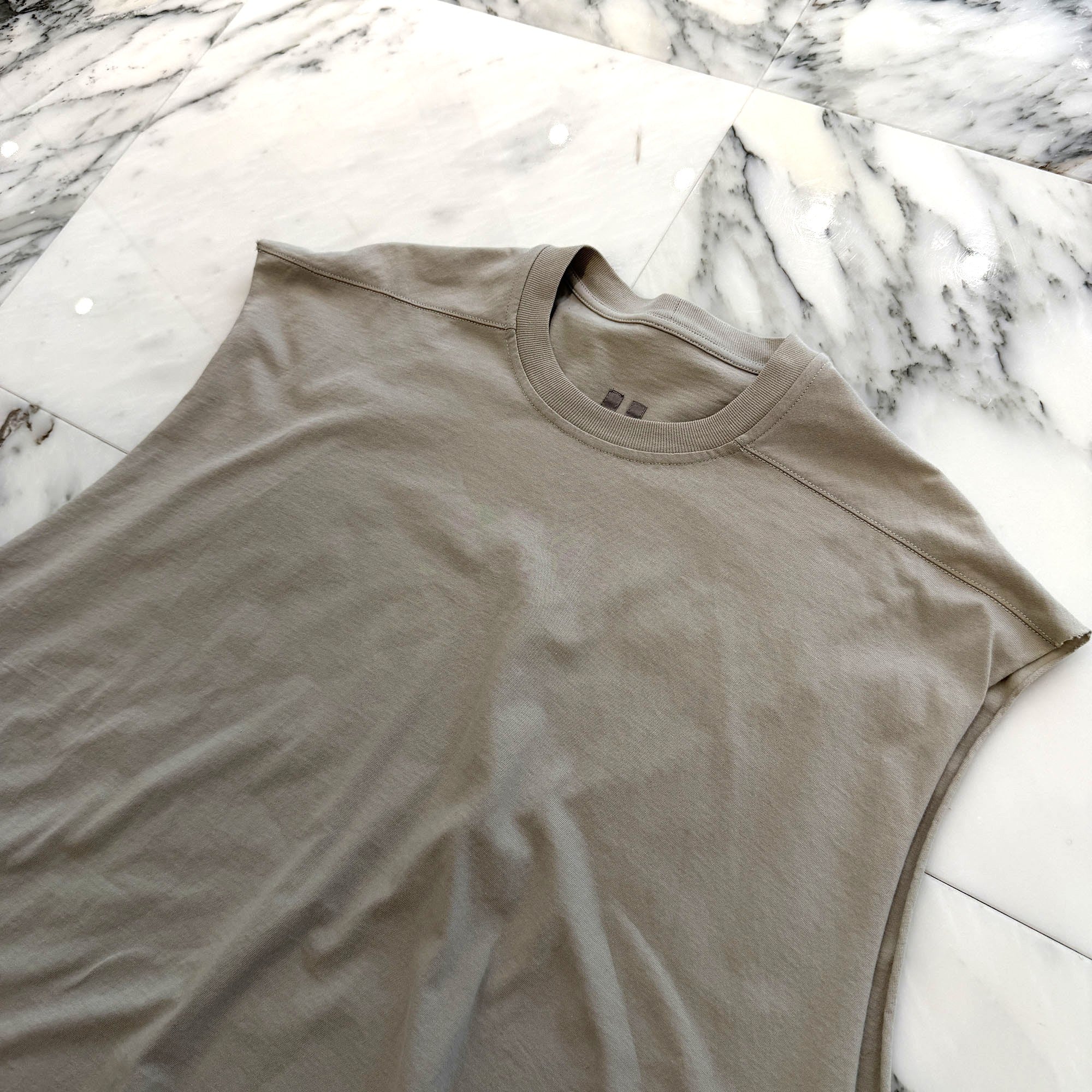 Rick Owens 2021AW Cotton Sleeveless Overshirt RR02A5107-JA ONE SIZE リックオウエンス コットンノースリーブオーバーシャツ ワンサイズ
