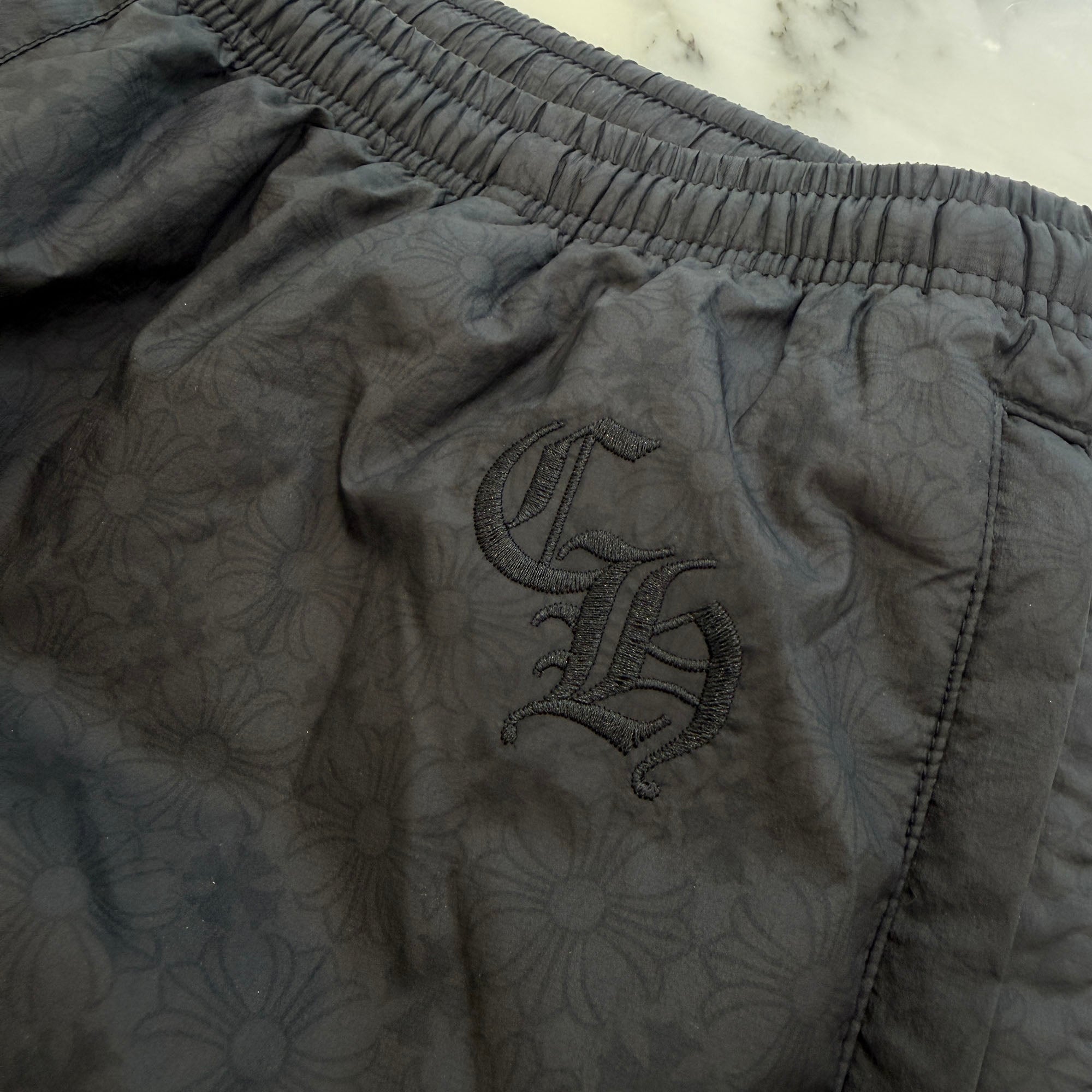 CHROME HEARTS Y NOT CH Logo Embroidery CH Plus Track Nylon Pants Size M クロムハーツ ワイノット CHロゴ刺繍 CHプラス トラック ナイロンパンツ サイズM