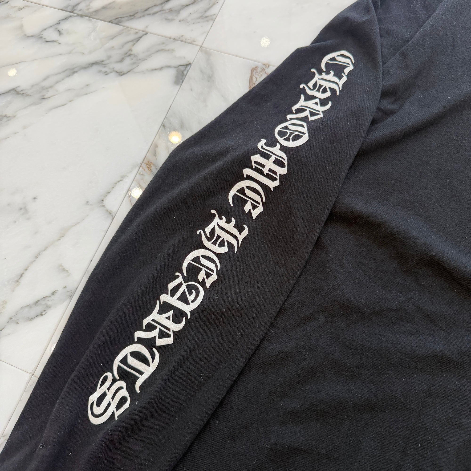 CHROME HEARTS Back Scroll Label Logo Long Sleeve Tee Size XL クロムハーツ バックスクロールラベルロゴ ロングスリーブTシャツ サイズXL