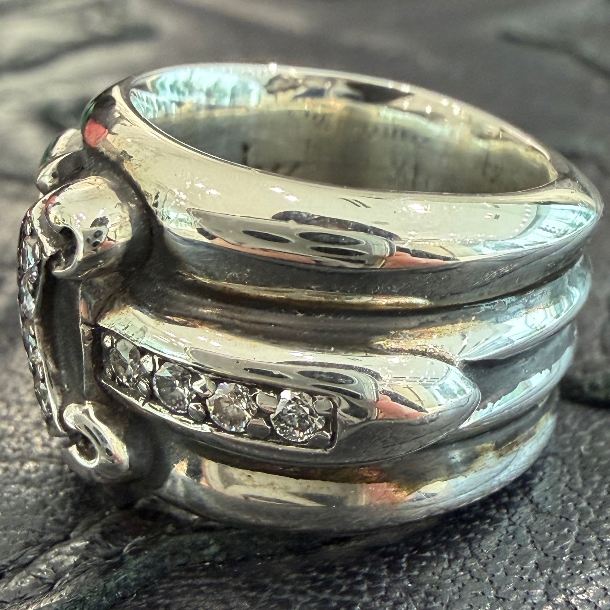 CHROME HEARTS Dagger Ring Pave Diamond Size 7号 クロムハーツ ダガーリング パヴェ ダイヤモンド サイズ7号