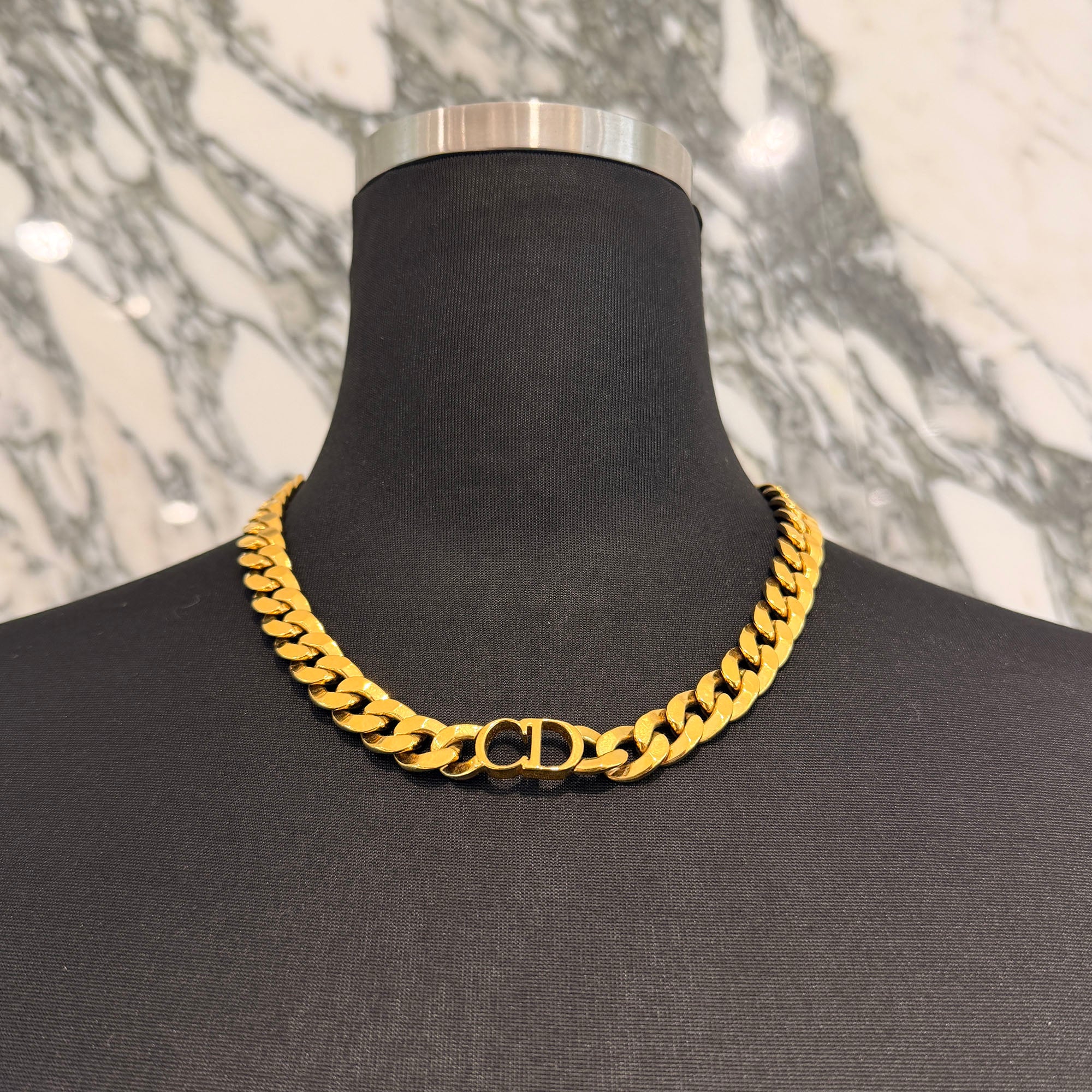 DIOR CD ICON Chain Link Necklace ディオール CDアイコン チェーンリンク ネックレス