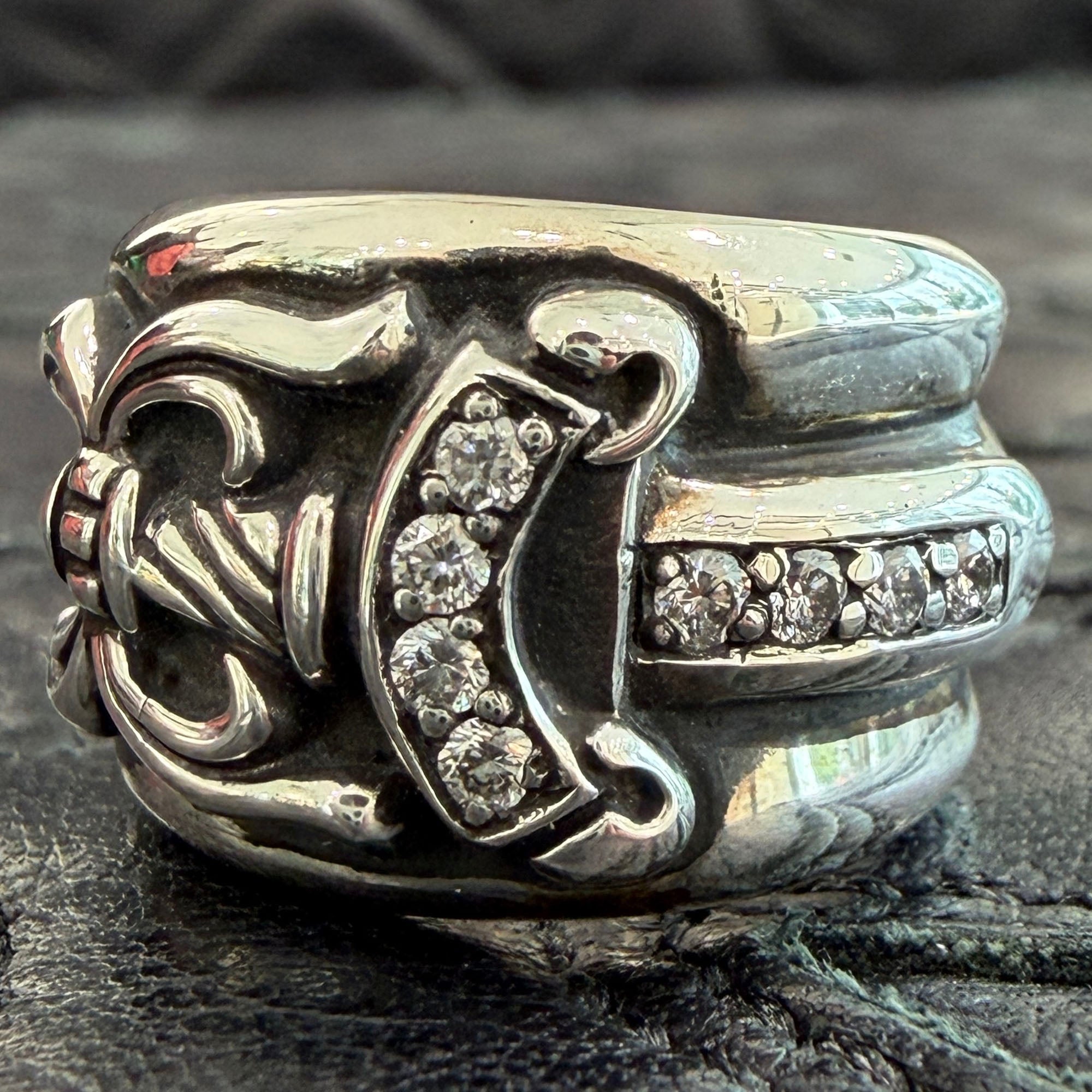 CHROME HEARTS Dagger Ring Pave Diamond Size 7号 クロムハーツ