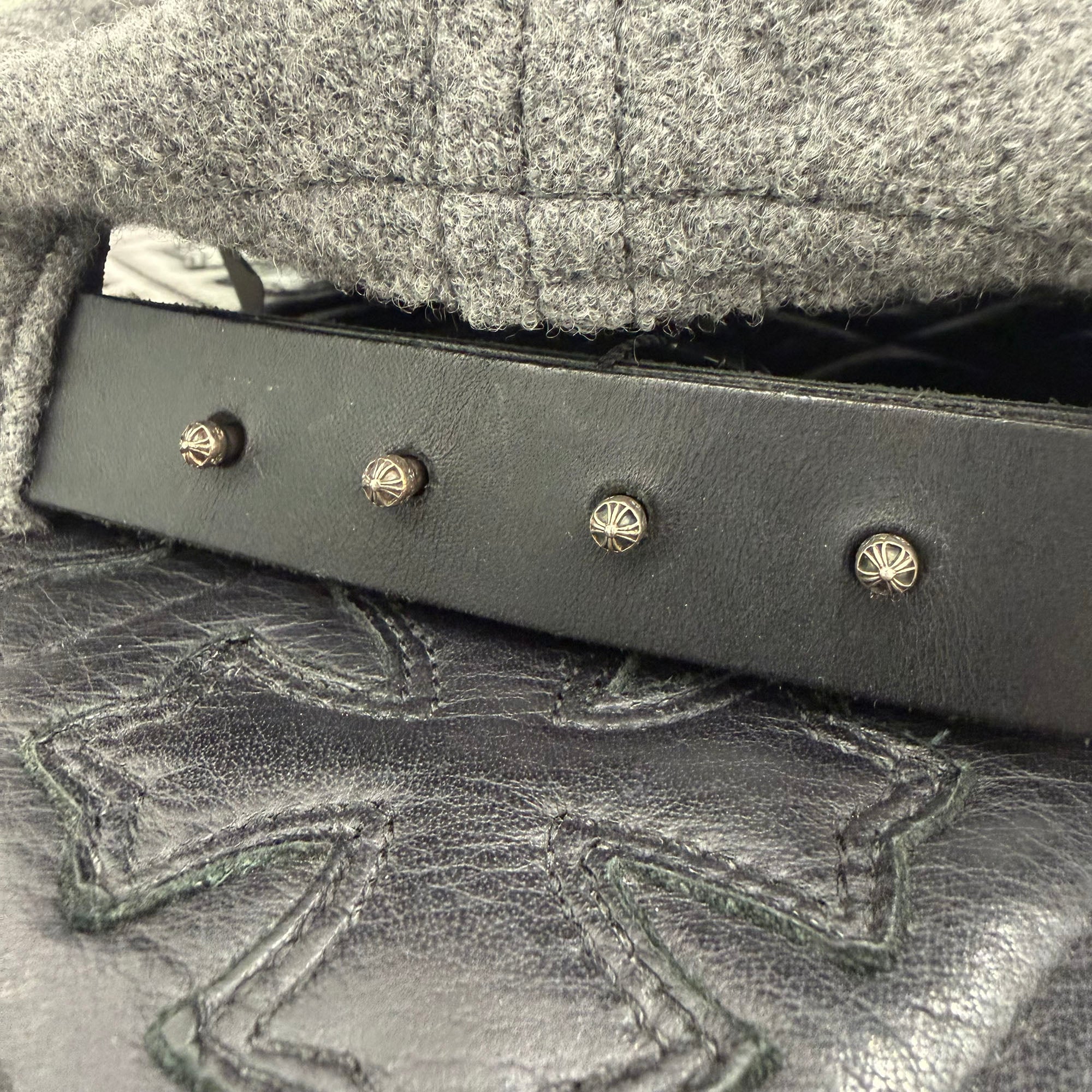 CHROME HEARTS CH Patch Wool Trucker Cap Size ONE SIZE (51-61) クロムハーツ CHパッチ ウール トラッカーキャップ サイズONE SIZE (51-61)