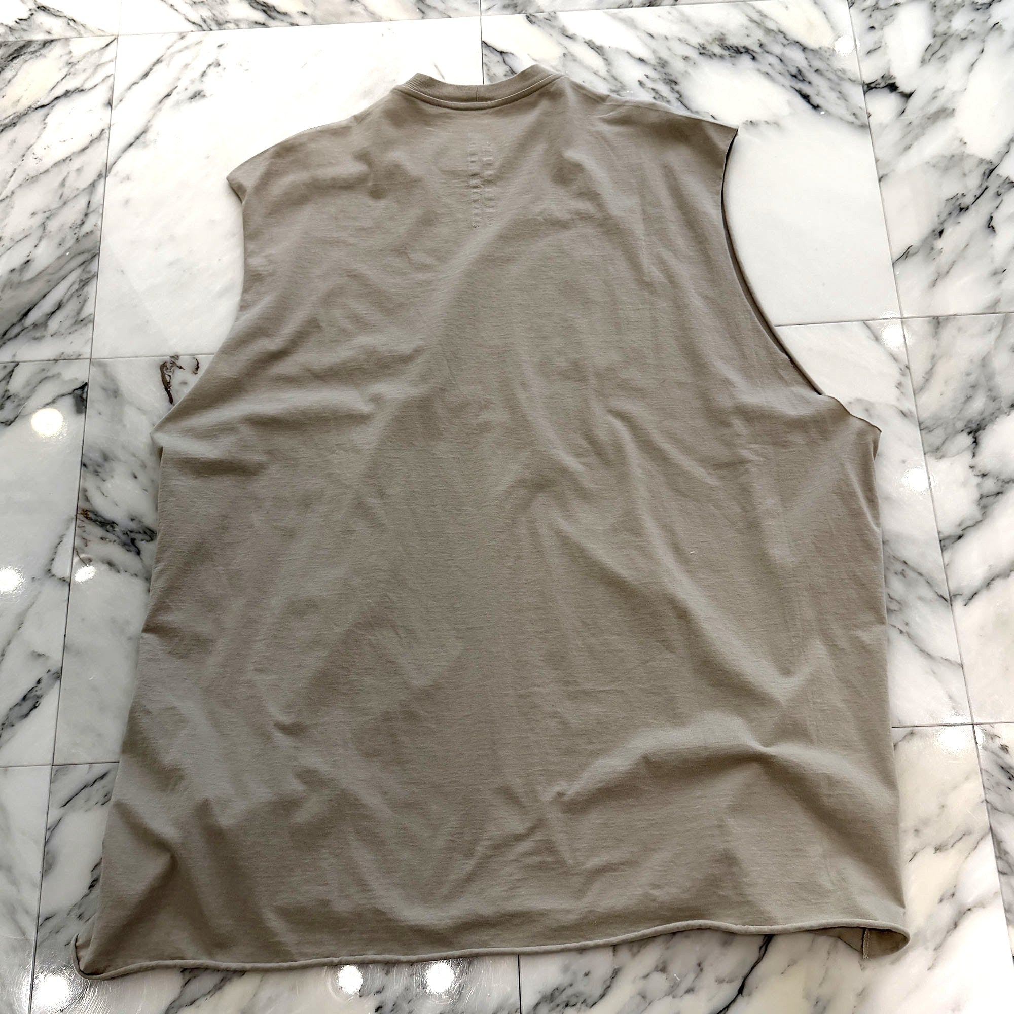 Rick Owens 2021AW Cotton Sleeveless Overshirt RR02A5107-JA ONE SIZE リックオウエンス コットンノースリーブオーバーシャツ ワンサイズ