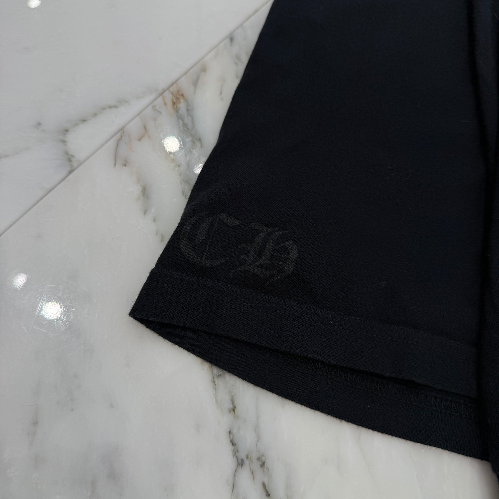 CHROME HEARTS Old English Brown Neck Logo Long Sleeve Tee Size L クロムハーツ オールドイングリッシュ ブラウン ネックロゴ ロングスリーブTシャツ サイズL