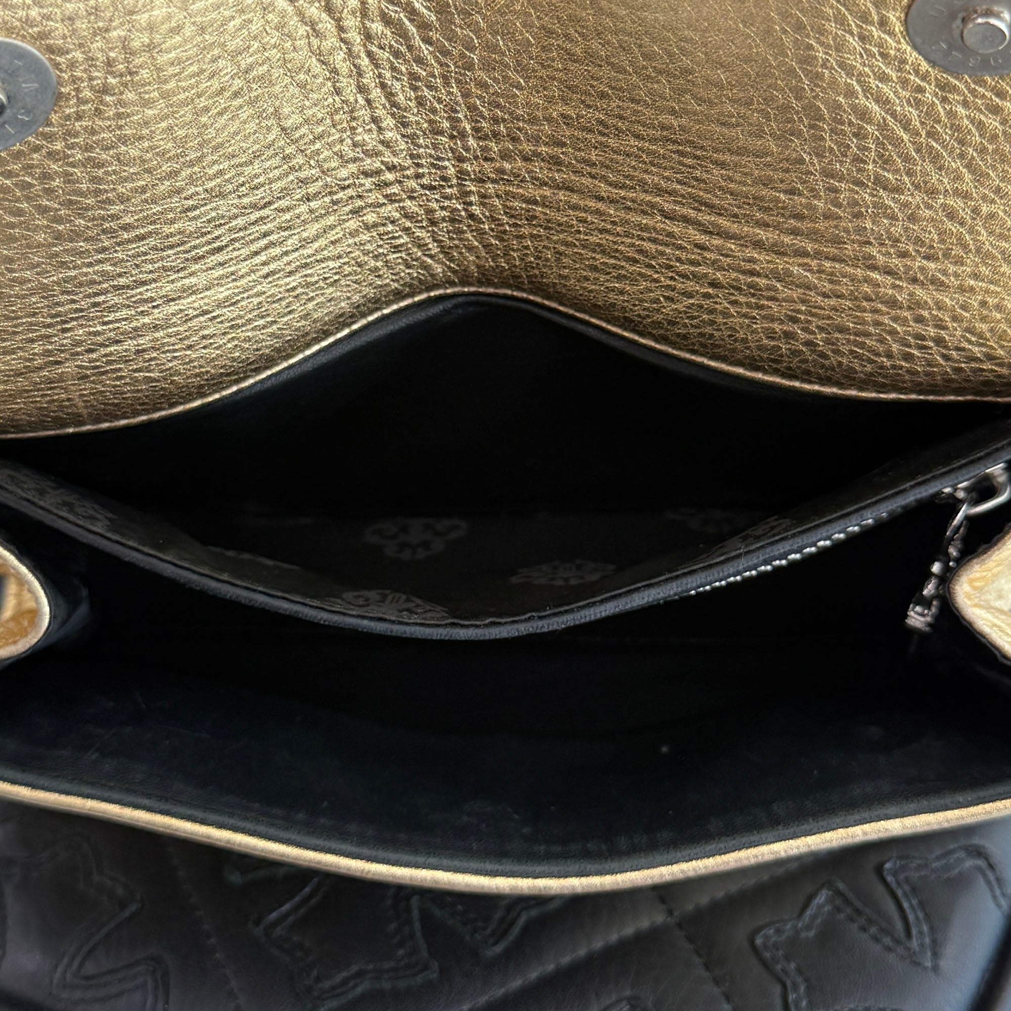 CHROME HEARTS CH PLUS Dinner Leather Clutch Bag クロムハーツ CHプラス ディナー レザー クラッチバッグ
