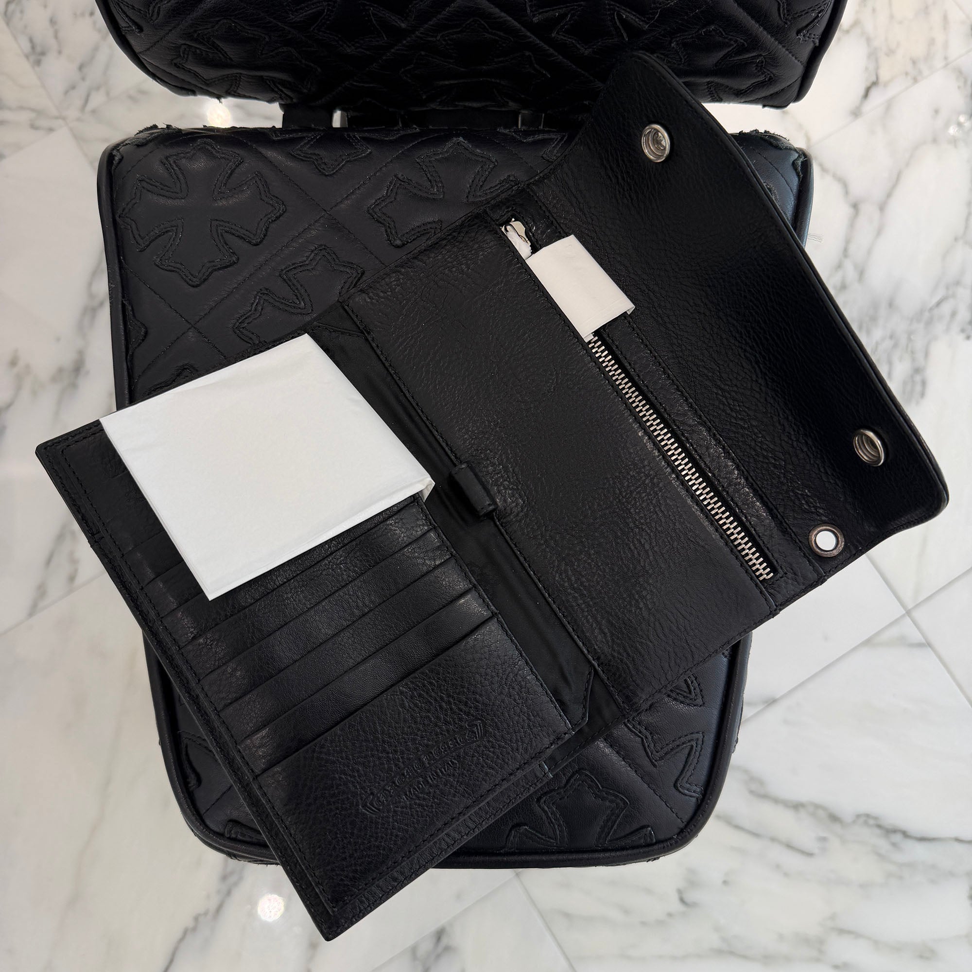 CHROME HEARTS Wave Cross Ball Wallet クロムハーツ ウェーブクロスボール ウォレット