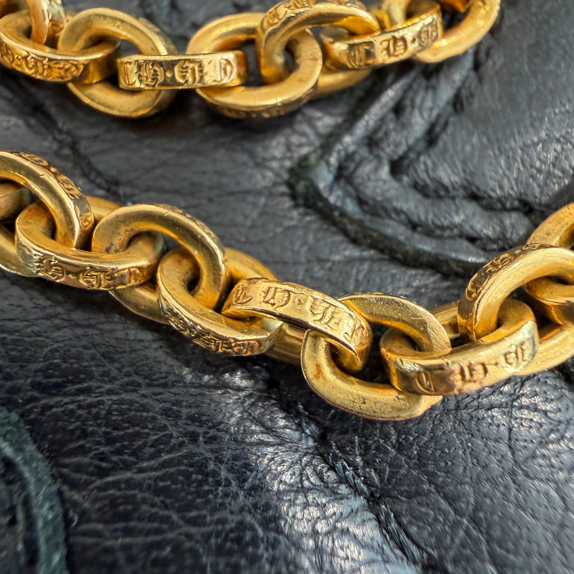 CHROME HEARTS 22K PAPER CHAIN BRACELET Size 8 Inch クロムハーツ