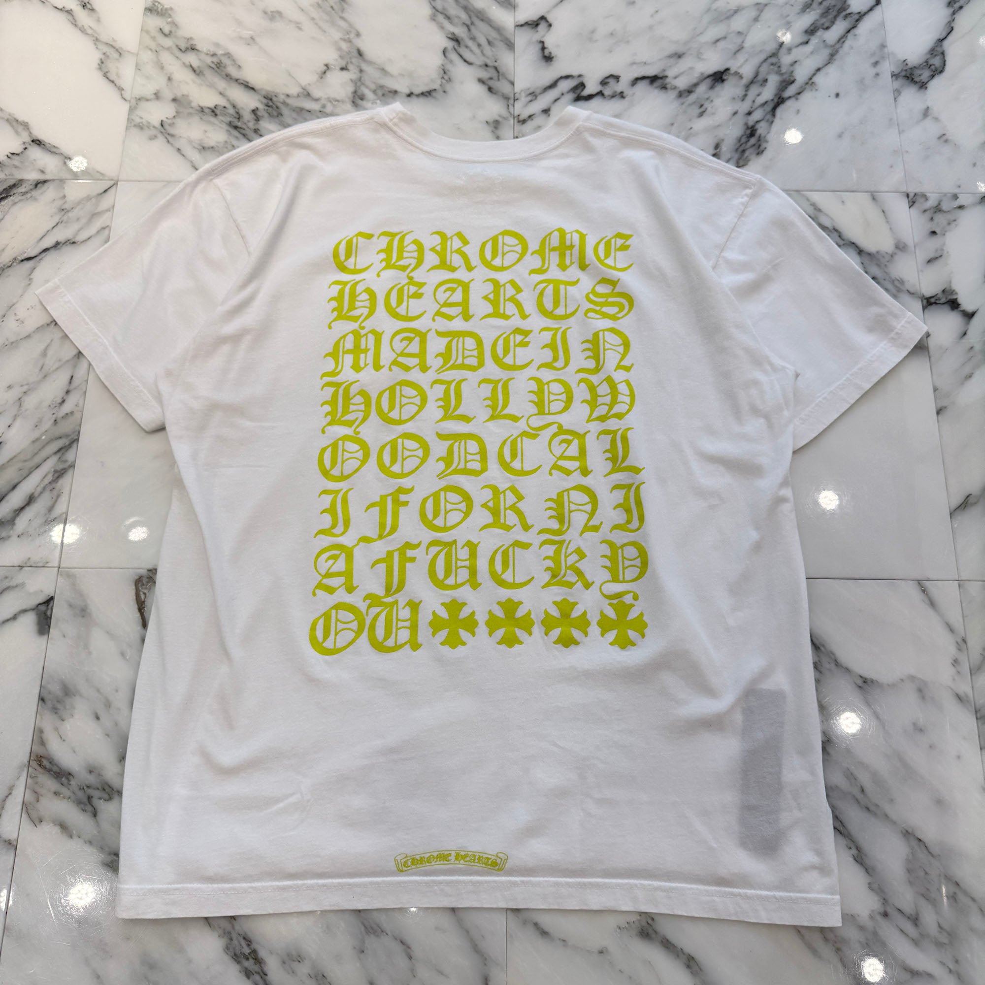 CHROME HEARTS Made In Hollywood Vertical Logo Tee Size XXL クロムハーツ メイドインハリウッド ヴァーティカルロゴ Tシャツ サイズXXL