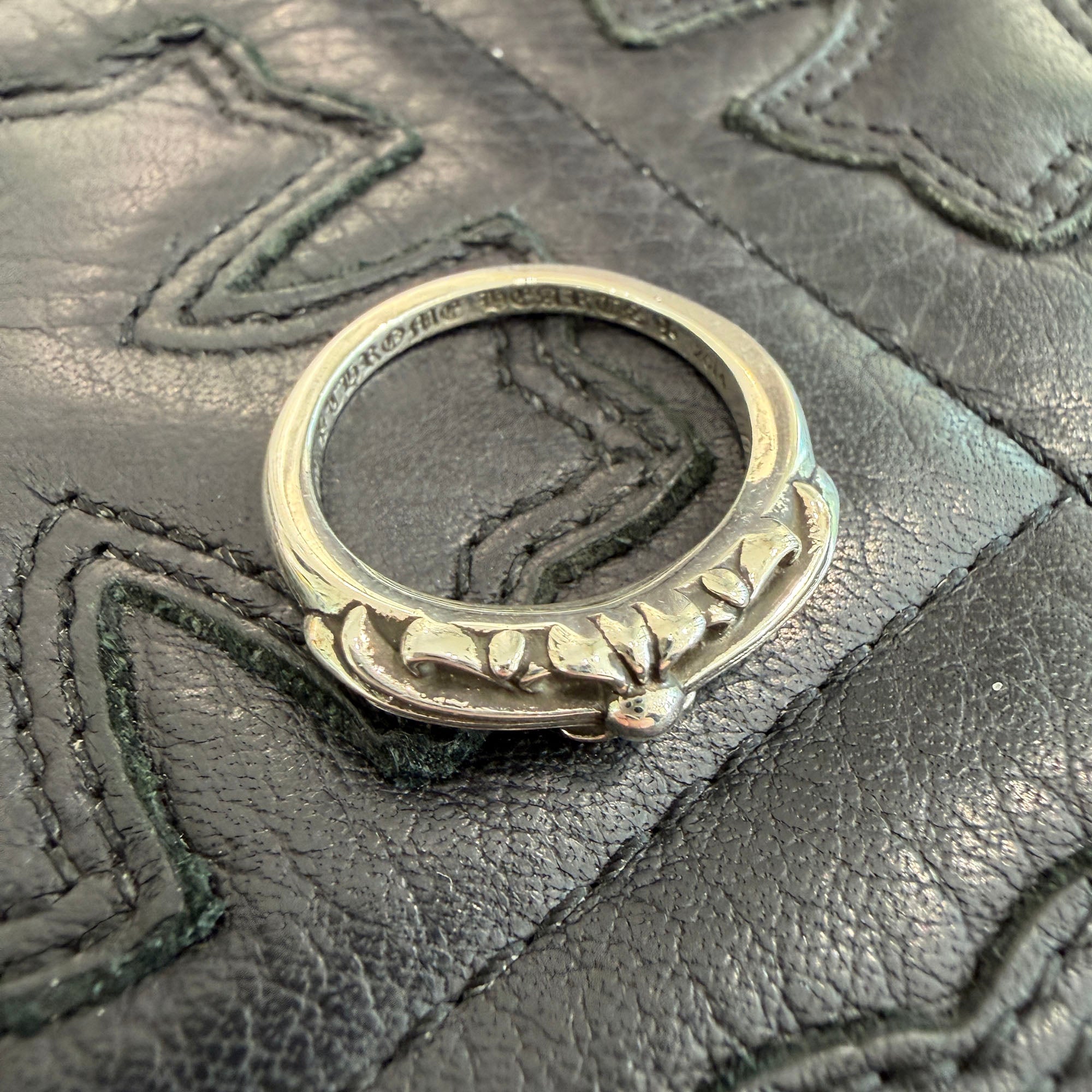 CHROME HEARTS Baby Classic Floral Cross Ring 20.5号 クロムハーツ