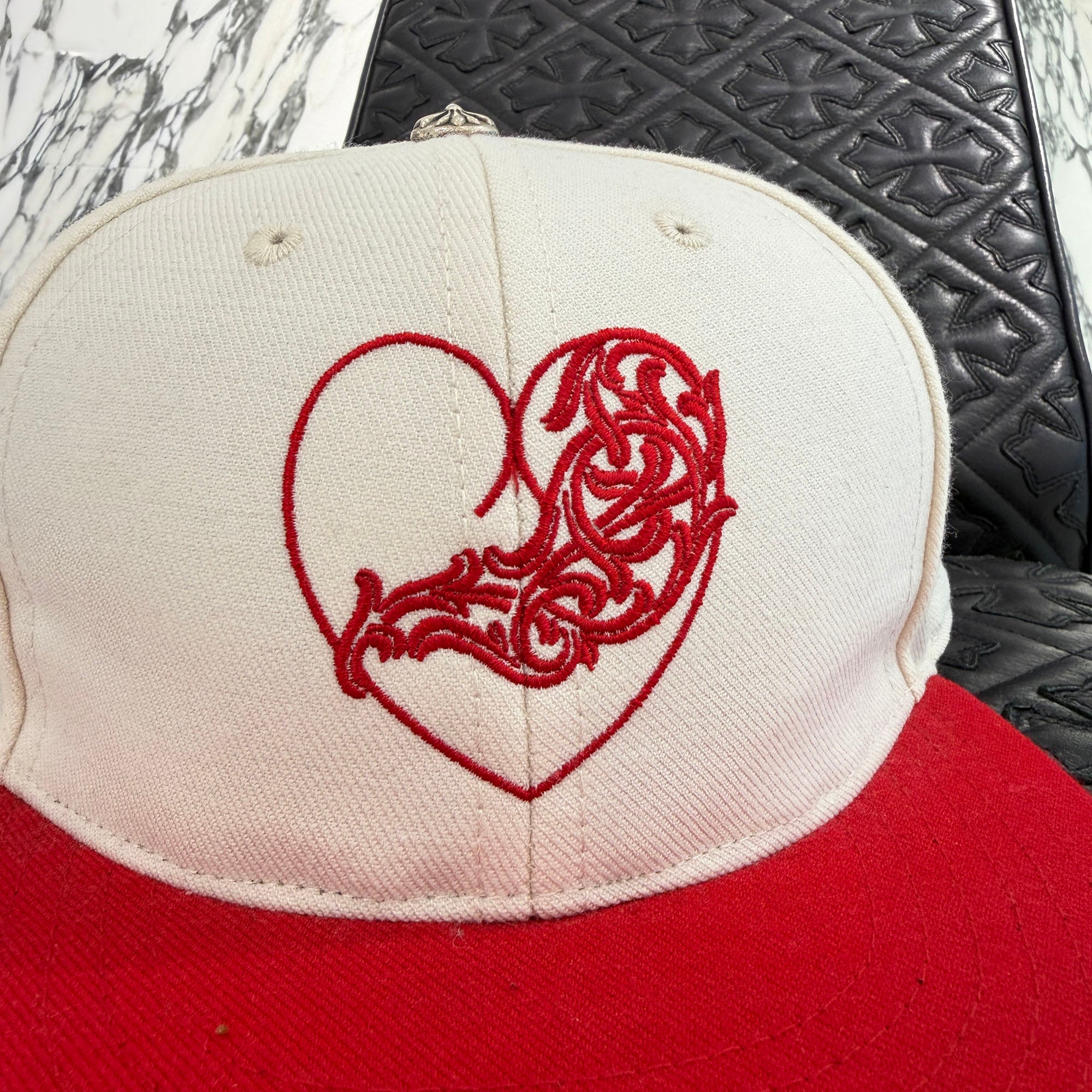 CHROME HEARTS 2024AW VINY HEART " LOVE YOU " Base Ball Cap Size 7 5/8 (60.6cm) クロムハーツ ヴィニーハート "ラブユー" ベースボールキャップ サイズ7 5/8 (60.6cm)