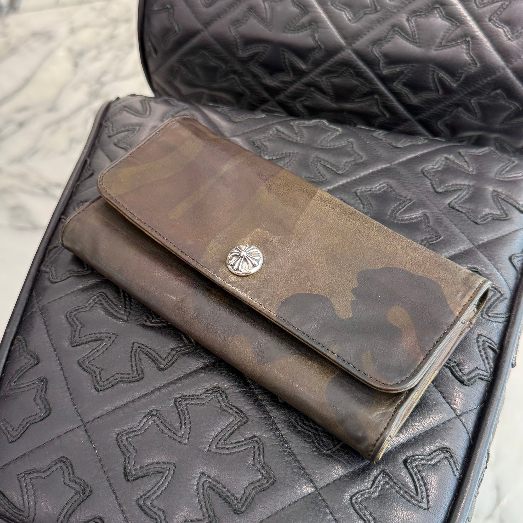 CHROME HEARTS Camouflage Judy Cross Ball Wallet クロムハーツ クロスボール カモフラージュ ジュディ クロスボールウォレット