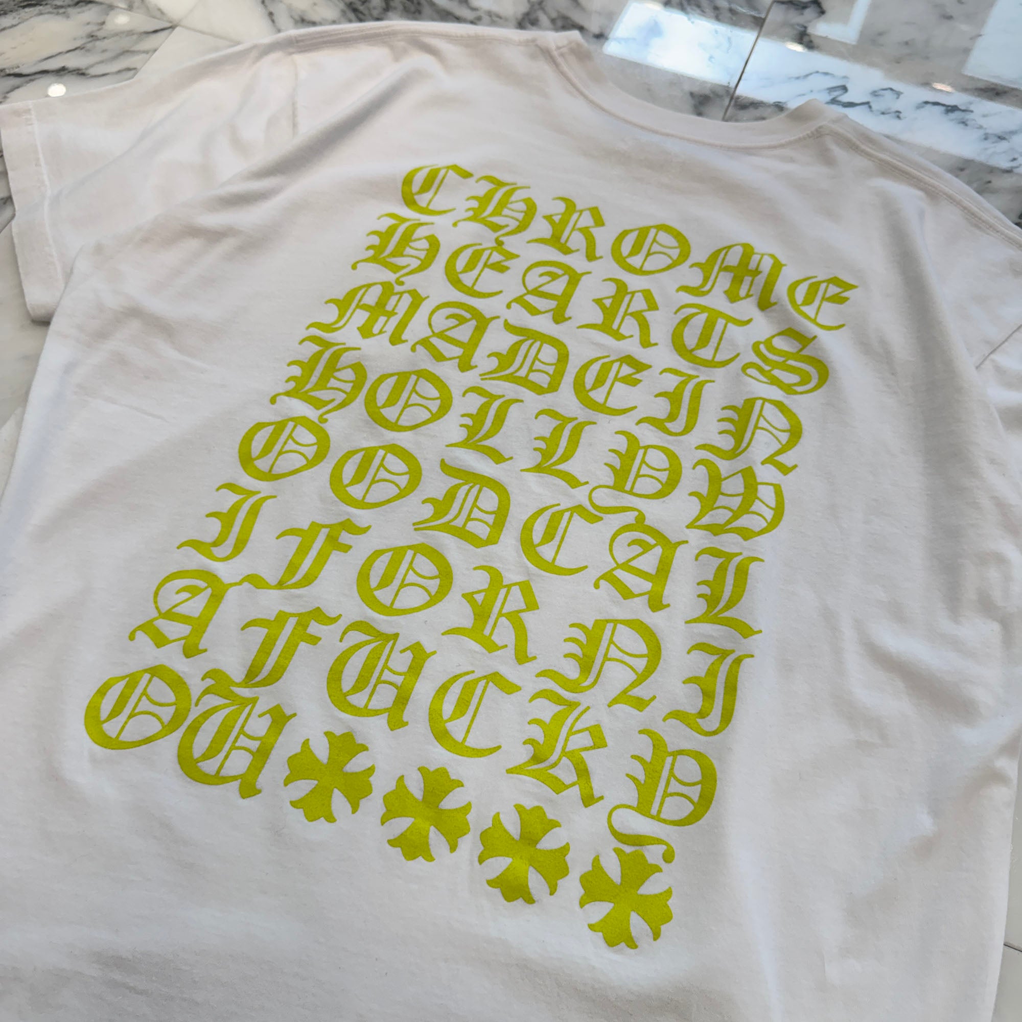 CHROME HEARTS Made In Hollywood Vertical Logo Tee Size XXL クロムハーツ メイドインハリウッド ヴァーティカルロゴ Tシャツ サイズXXL