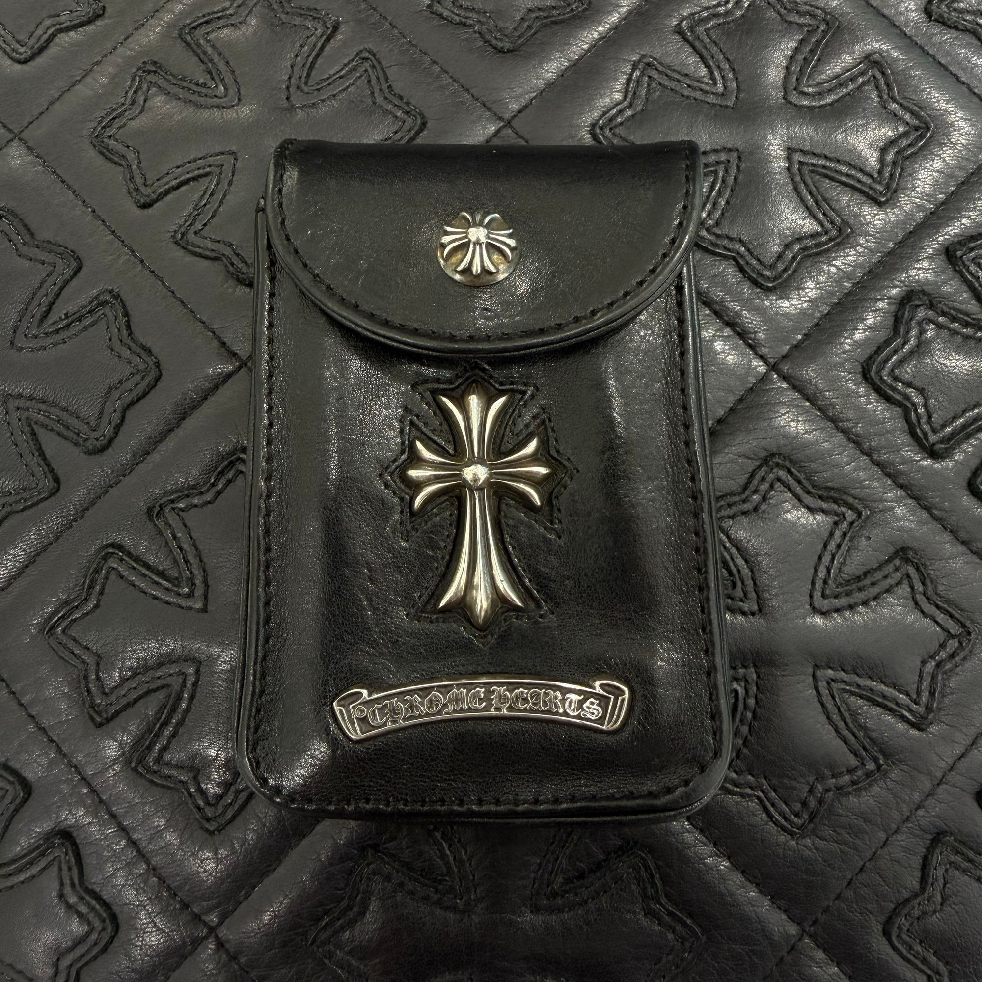 CHROME HEARTS Belt Pouch Small CH Cross Cigarette Case クロムハーツ ルトポーチ スモール CH クロス シガレットケース