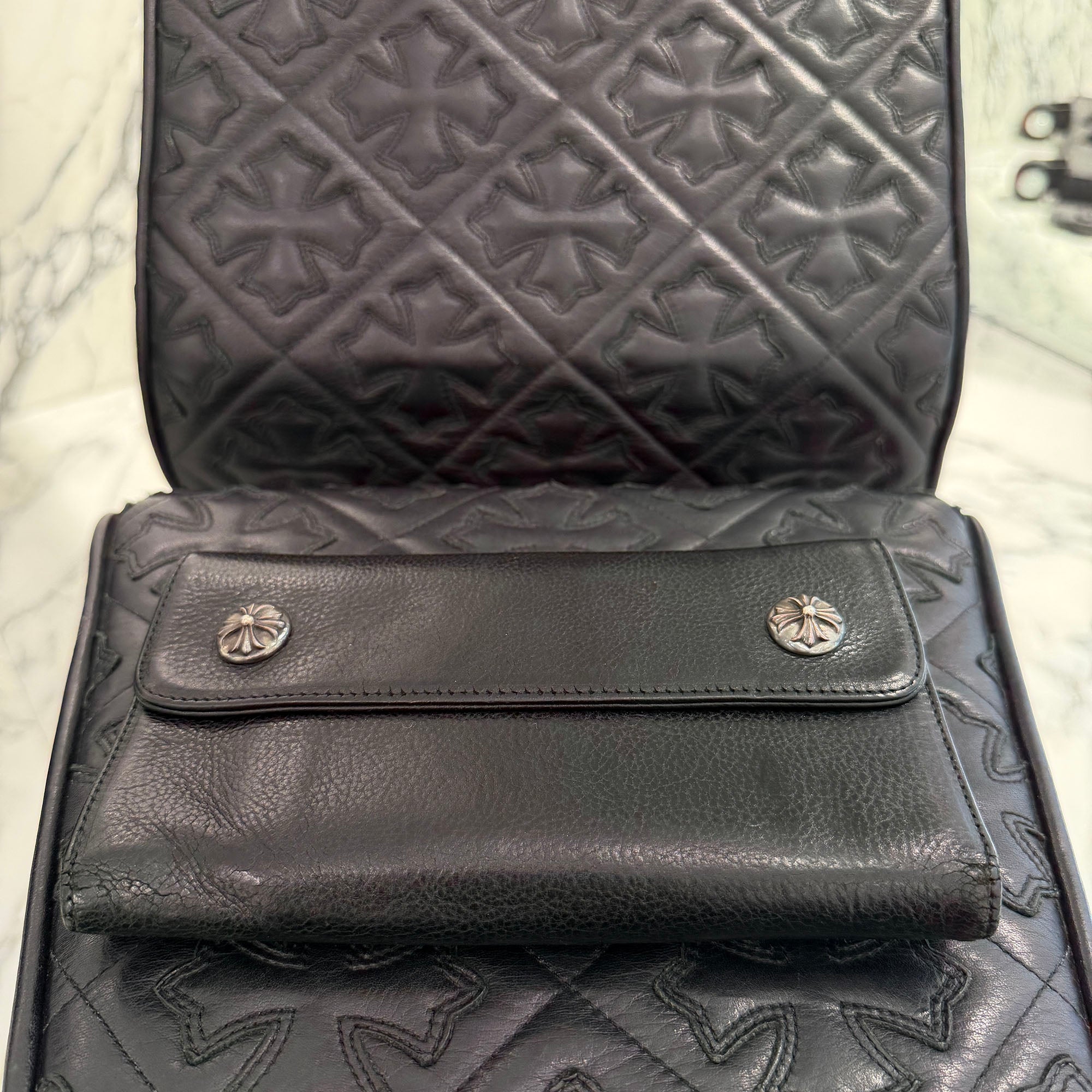 CHROME HEARTS Wave Cross Ball Wallet クロムハーツ ウェーブクロスボール ウォレット