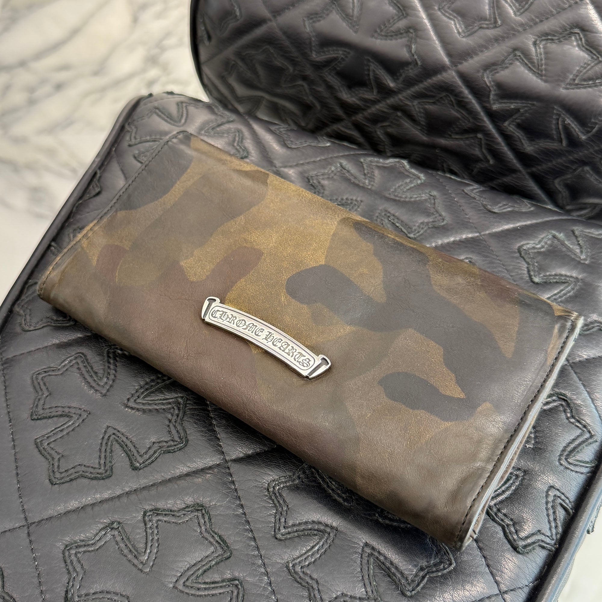 CHROME HEARTS Camouflage Judy Cross Ball Wallet クロムハーツ クロスボール カモフラージュ ジュディ クロスボールウォレット