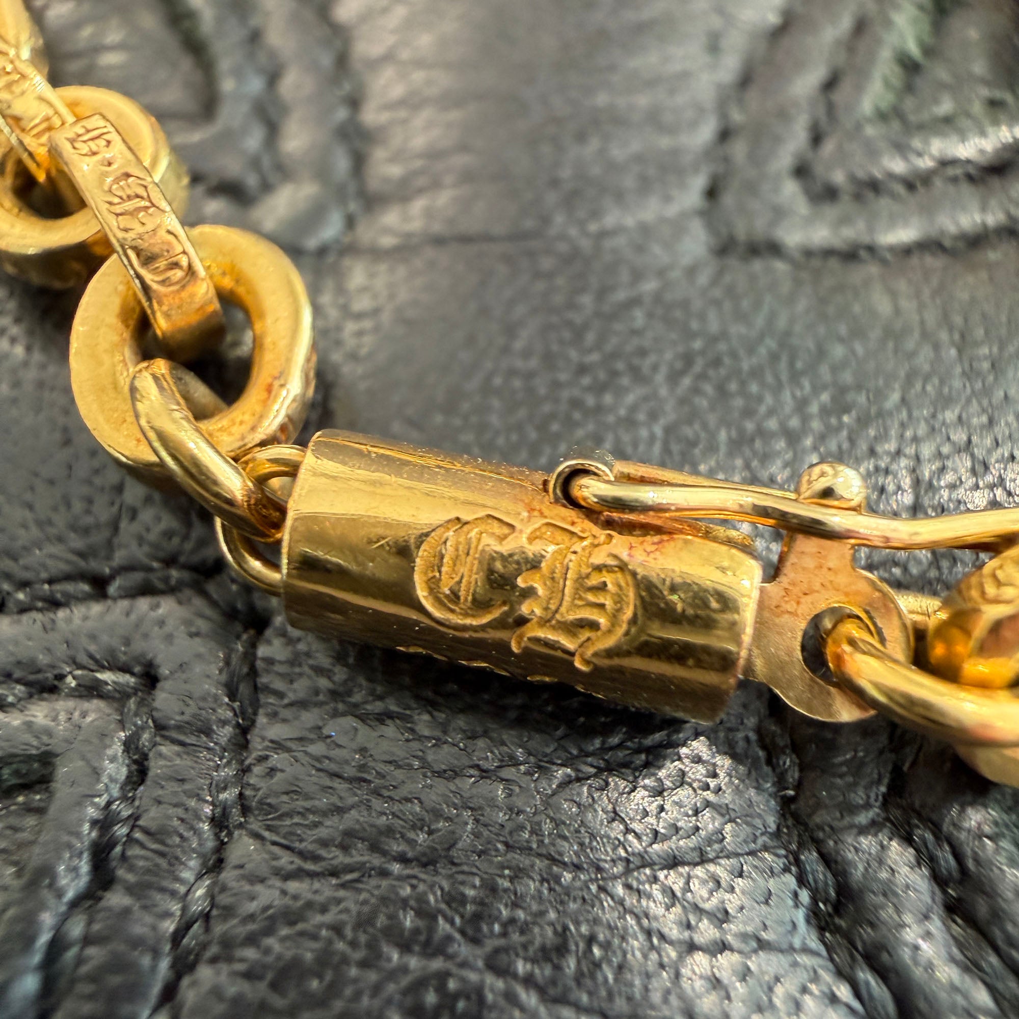 CHROME HEARTS 22K PAPER CHAIN BRACELET Size 8 Inch クロムハーツ 22K ペーパーチェーン ブレスレット サイズ8インチ