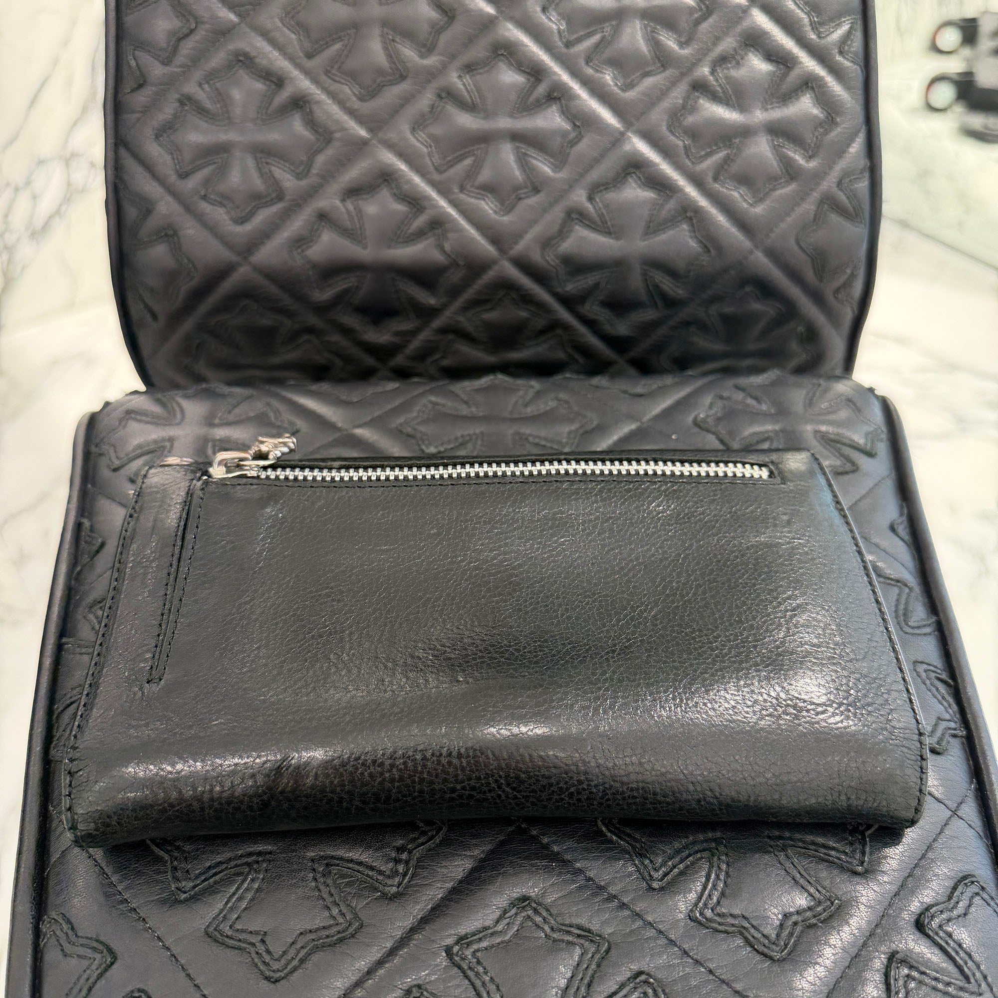 CHROME HEARTS Wave Cross Ball Wallet クロムハーツ ウェーブクロスボール ウォレット