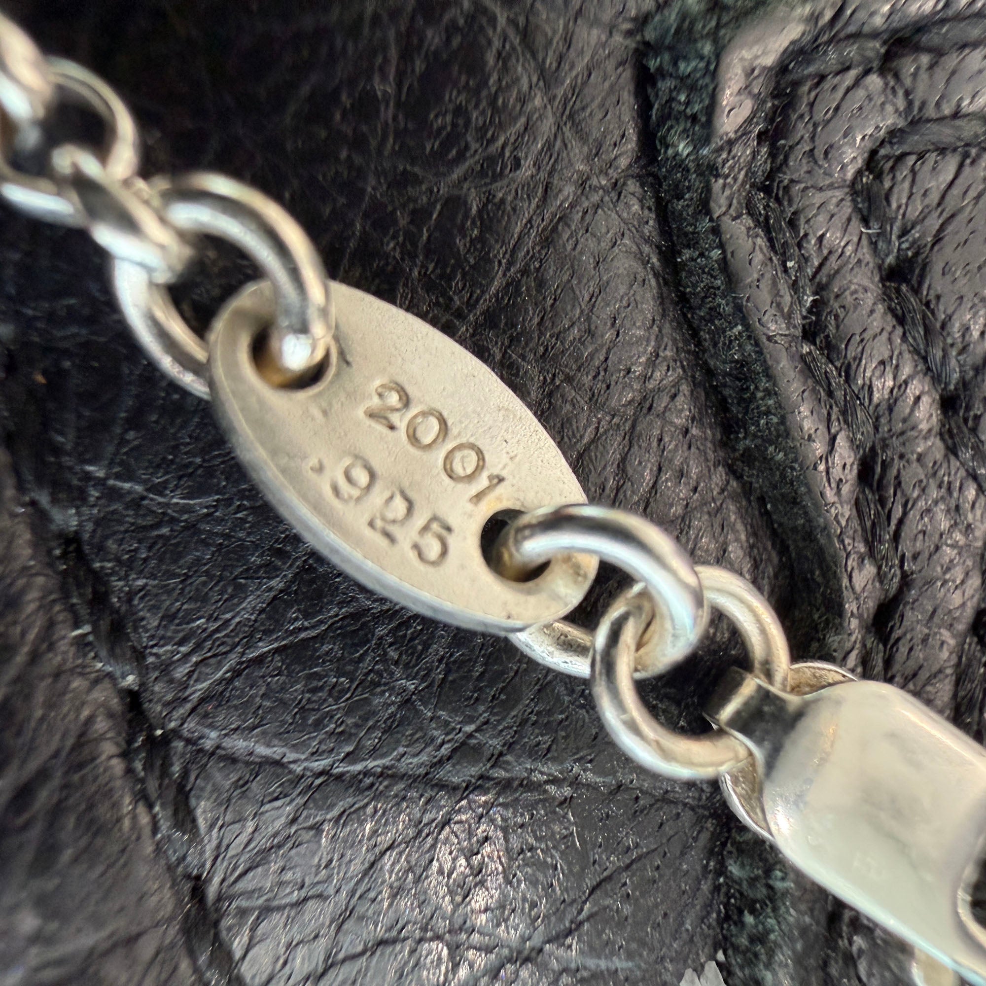 CHROME HEARTS Filigree Cross Charm  Pave Diamond Pendant Top &  Roll Chain Necklace Size 18 Inch クロムハーツ フィリグリークロス チャーム パヴェ ダイヤモンド ペンダントトップ & ロールチェーン ネックレス サイズ18インチ