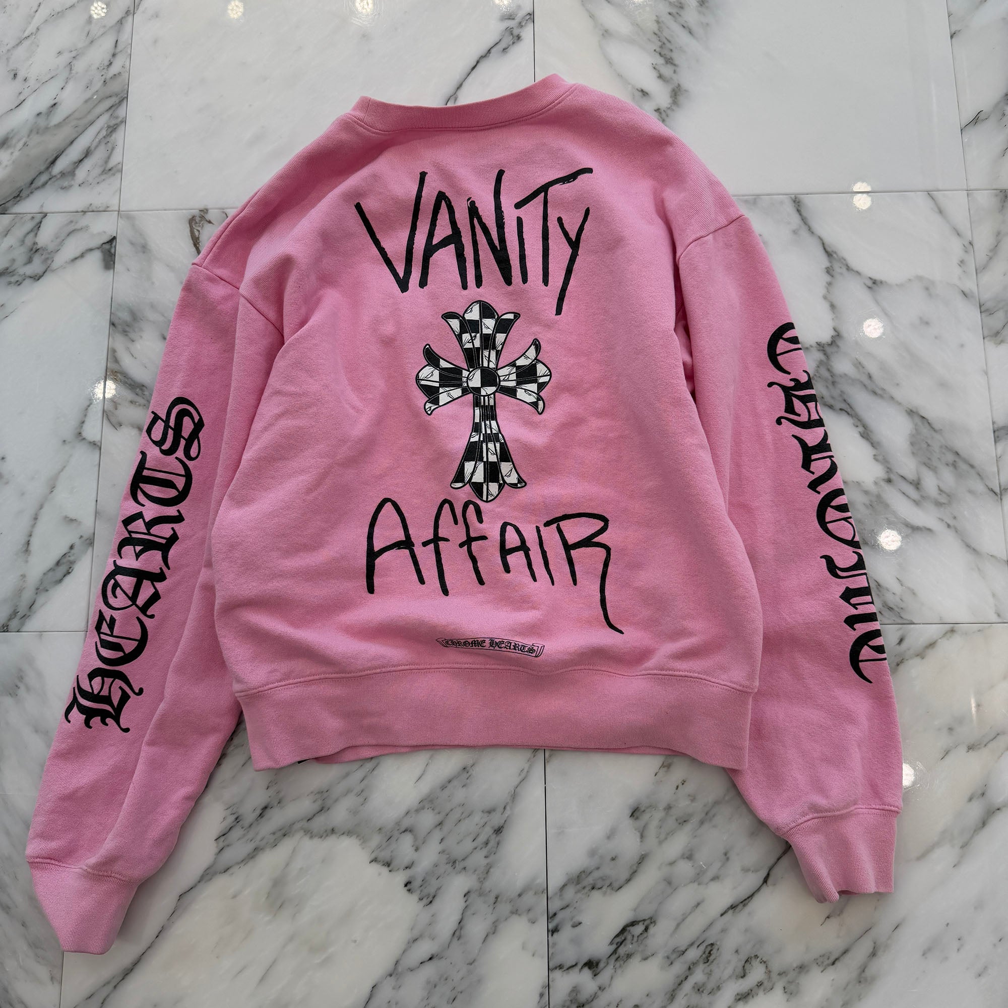 CHROME HEARTS × MATTY BOY Vanity Affair Crew Neck Sweat Shirt Size M クロムハーツ × マッティボーイ バニティ・アフェア クルーネックスウェットシャツ サイズM