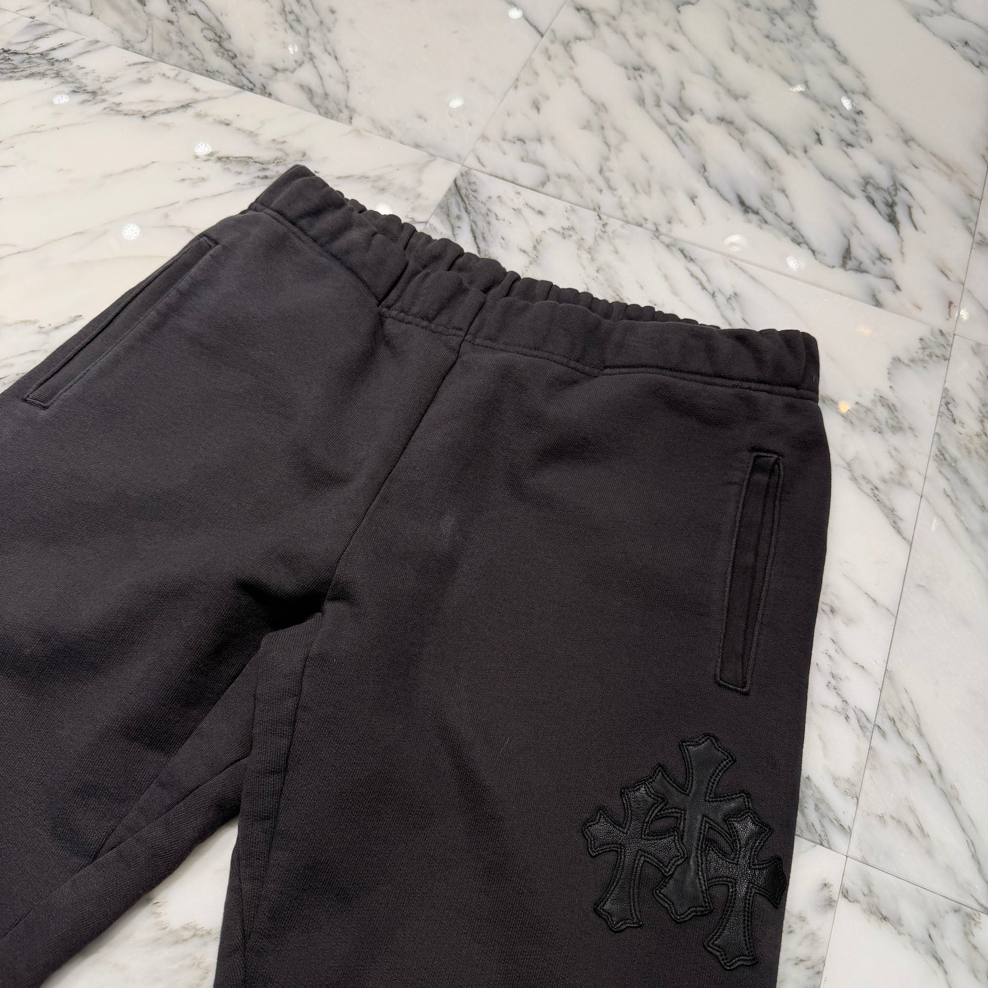 CHROME HEARTS Y NOT 3 Cemetery Cross Patch Sweat Pants Size M クロムハーツ ワイノット 3セメタリークロスパッチ スウェットパンツ サイズM